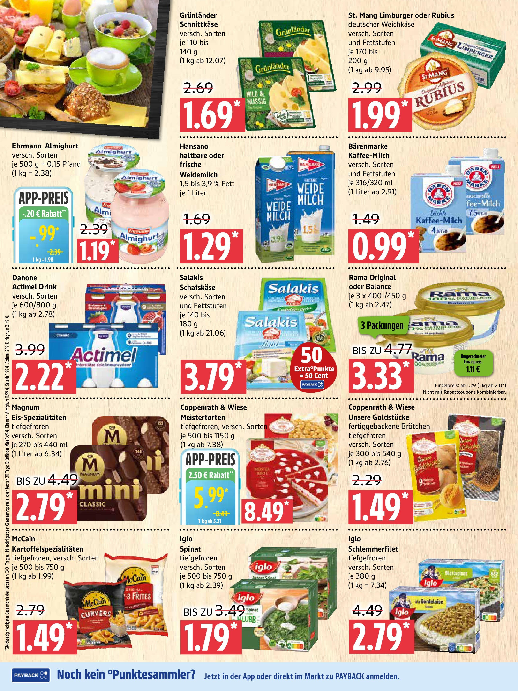 Marktkauf - Marktkauf: Wochenangebote (ab 28.09.2025) » Angebote online | Seite: 4 | Produkte: Rama, Ehrmann almighurt, Milch, Grunlander