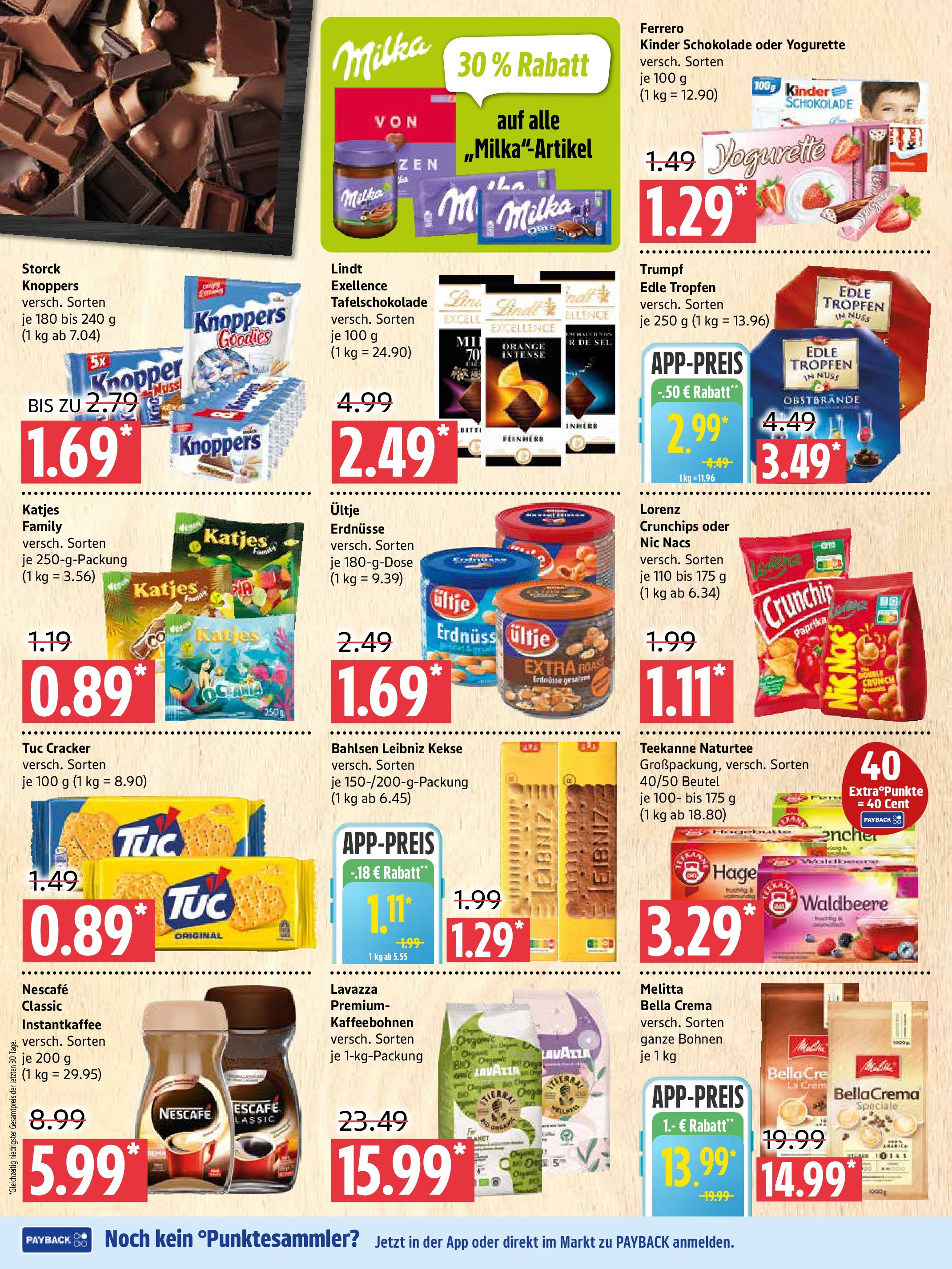 Marktkauf - Marktkauf: Wochenangebote (ab 28.09.2025) » Angebote online | Seite: 6 | Produkte: Schokolade, Milka, Knoppers, Lindt