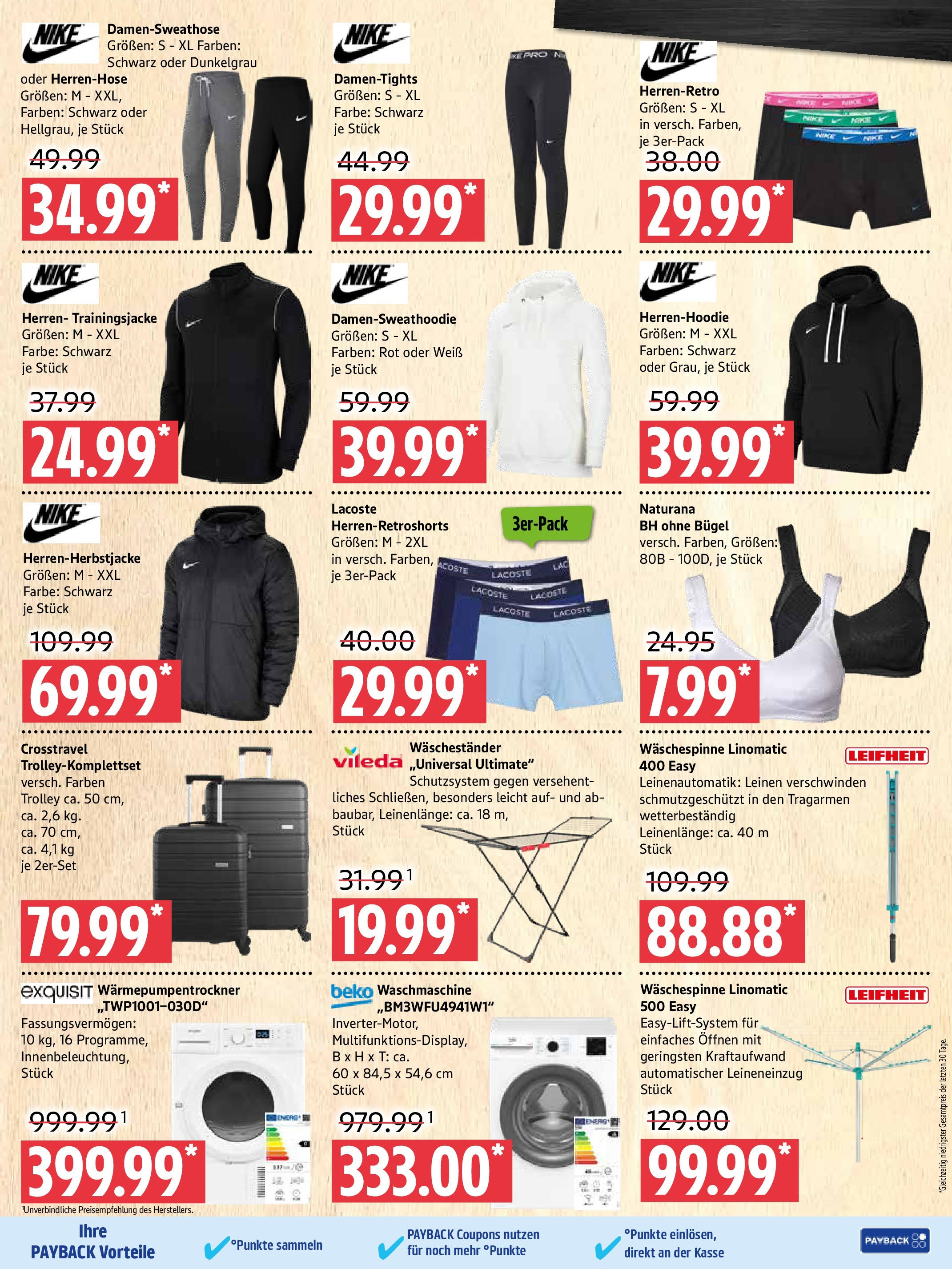Marktkauf - Marktkauf: Wochenangebote (ab 28.09.2025) » Angebote online | Seite: 9 | Produkte: Trainingsjacke, Waschmaschine, BH, Waschestander