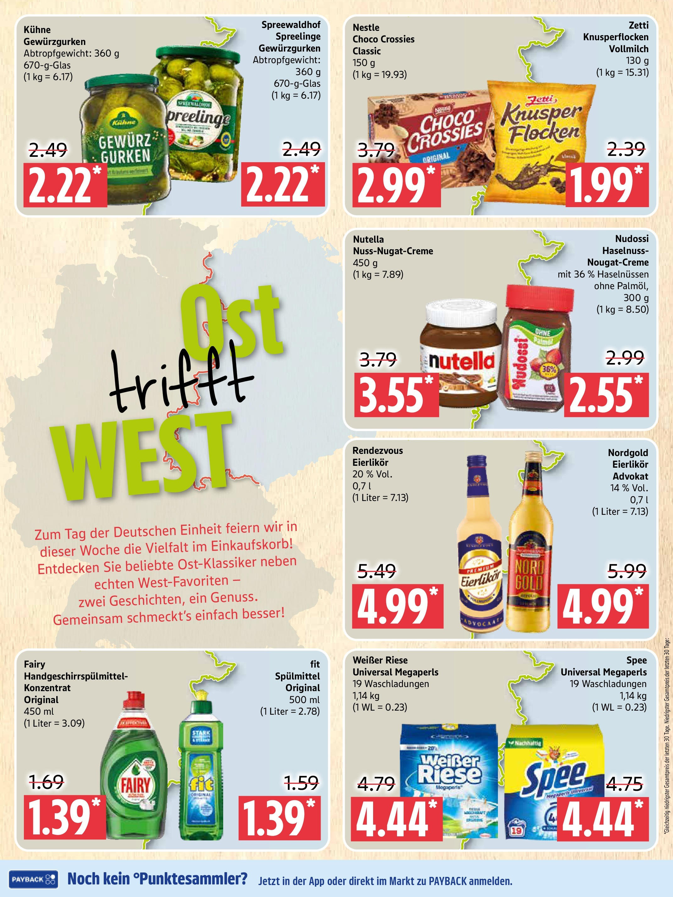 Marktkauf - Marktkauf: Wochenangebote (ab 28.09.2025) » Angebote online | Seite: 11 | Produkte: Nutella, Spee, Gurken, Flocken