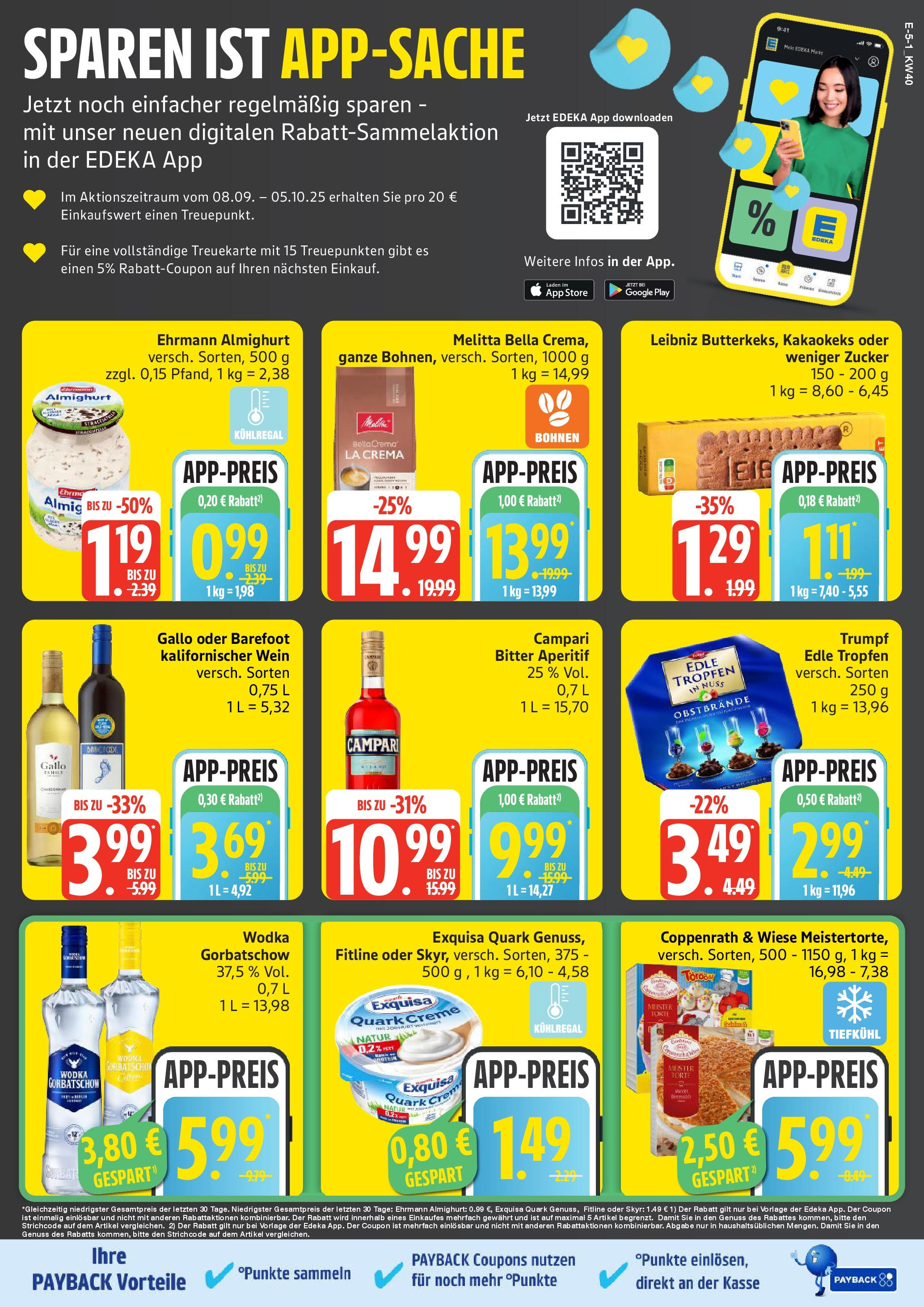 Edeka prospekt Hamburg	 (ab 28.09.2025) » Angebote Online | Seite: 5 | Produkte: Creme, Exquisa, Vodka, Wodka