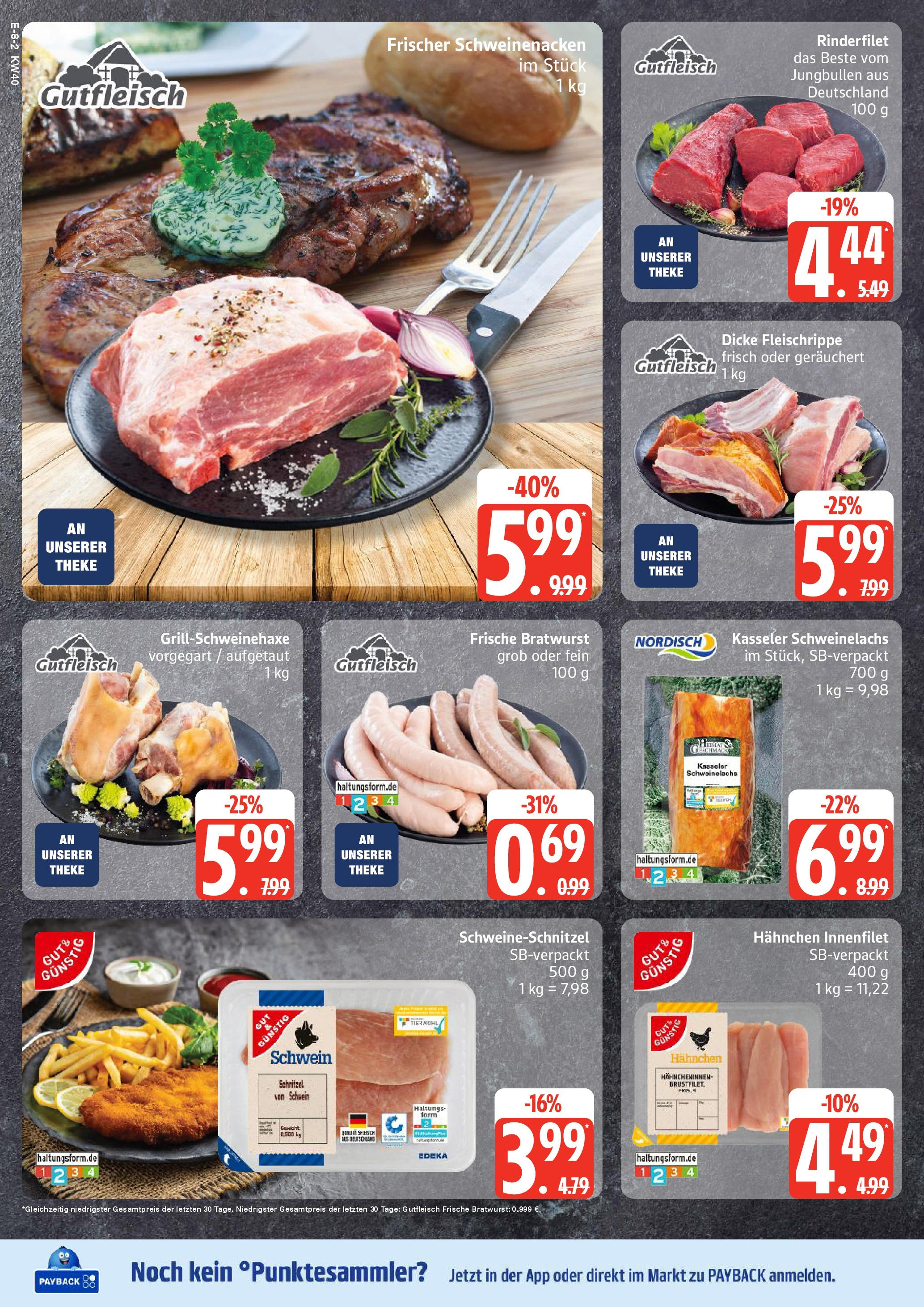 Marktkauf - Marktkauf: Wochenangebote (ab 28.09.2025) » Angebote online | Seite: 8 | Produkte: Theke, Rinderfilet, Bratwurst, Schnitzel