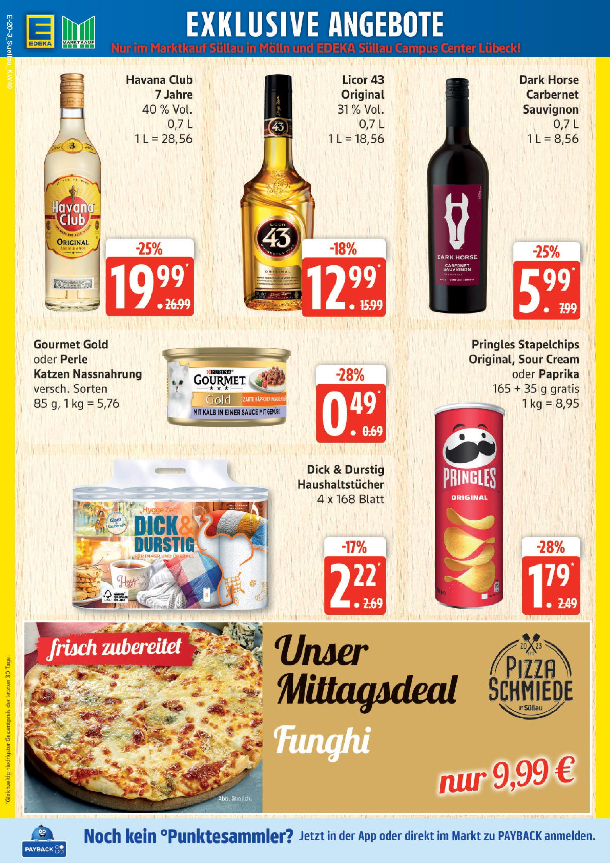 Marktkauf - Marktkauf: Wochenangebote (ab 28.09.2025) » Angebote online | Seite: 20 | Produkte: Havana club, Paprika, Pizza, Pringles