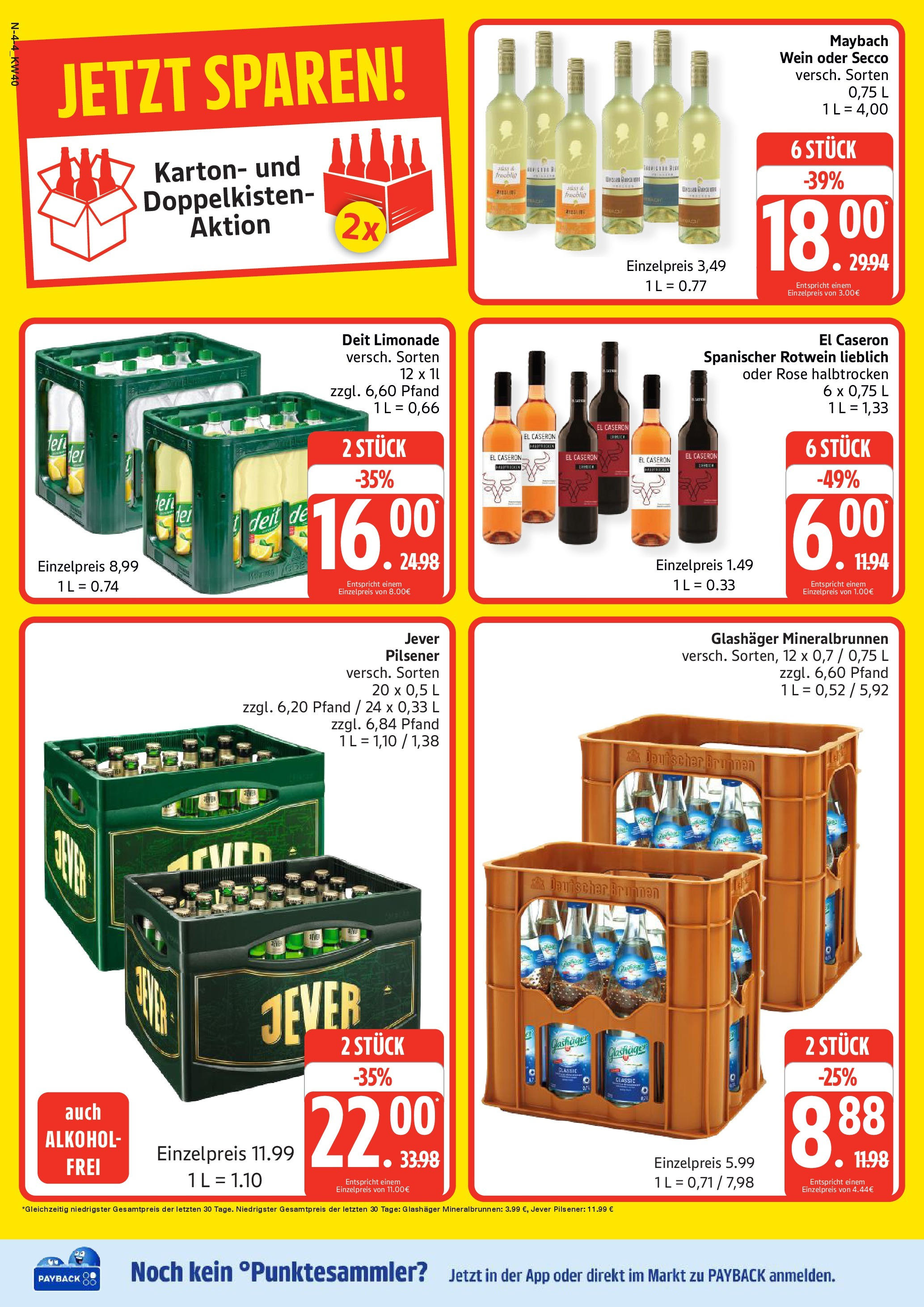 Marktkauf - Marktkauf: Wochenangebote (ab 28.09.2025) » Angebote online | Seite: 4 | Produkte: Rotwein, Limonade, Jever, Wein