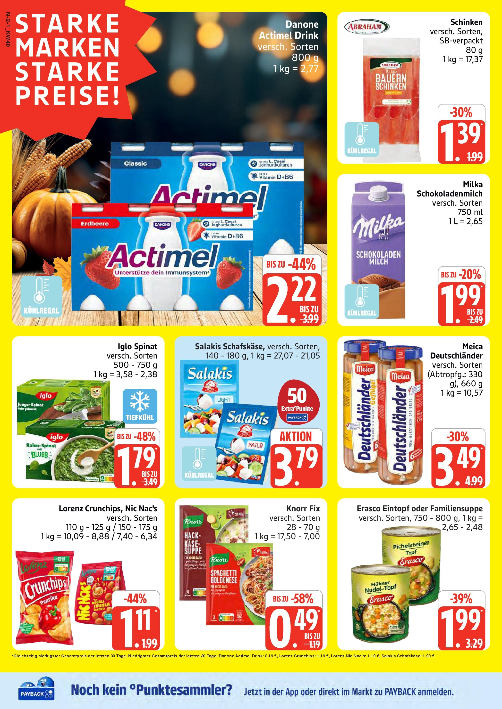 Marktkauf - Marktkauf: Wochenangebote (ab 28.09.2025) » Angebote online | Seite: 2 | Produkte: Milch, Meica, Schinken, Erasco
