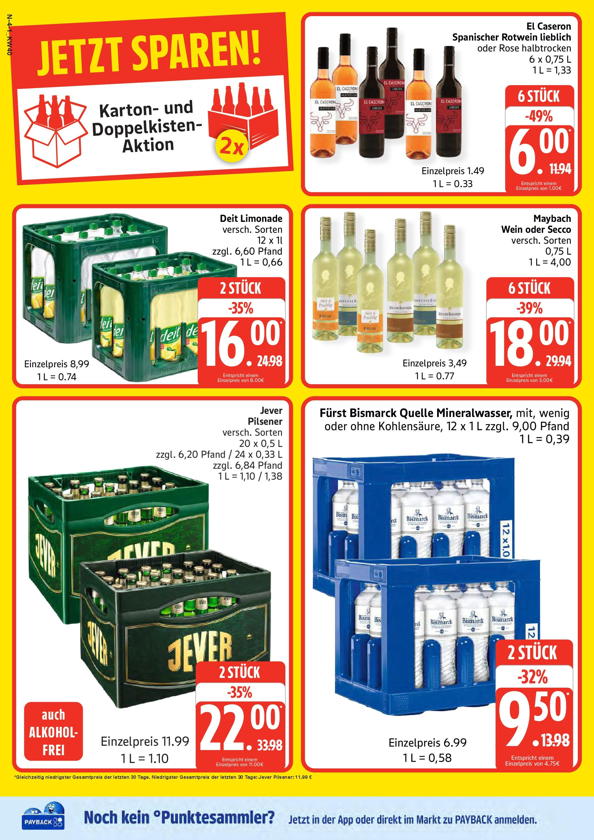 Marktkauf - Marktkauf: Wochenangebote (ab 28.09.2025) » Angebote online | Seite: 4 | Produkte: Rotwein, Limonade, Jever, Wein