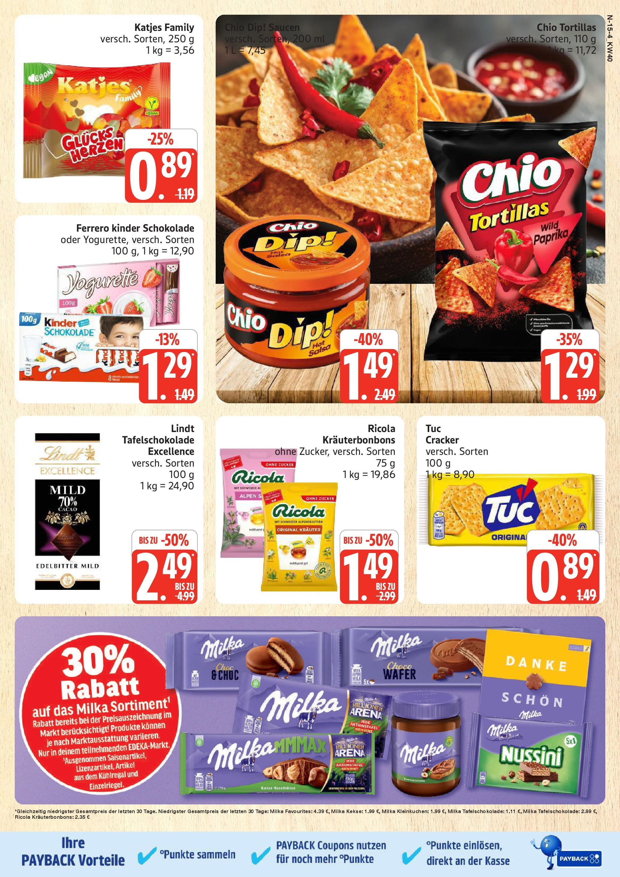 Marktkauf - Marktkauf: Wochenangebote (ab 28.09.2025) » Angebote online | Seite: 15 | Produkte: Yogurette, Schokolade, Zucker, Lindt