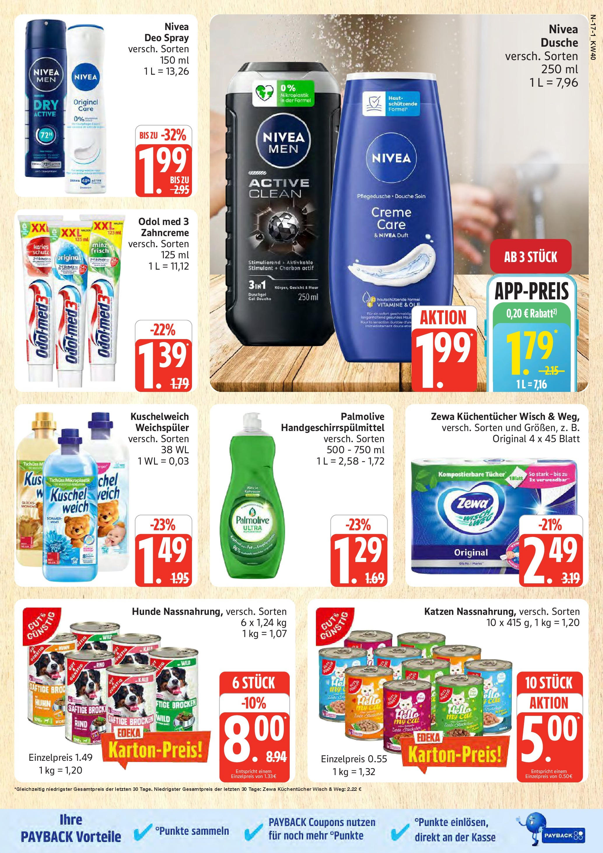 Marktkauf - Marktkauf: Wochenangebote (ab 28.09.2025) » Angebote online | Seite: 17 | Produkte: Kuschelweich, Duft, Creme, Duschgel