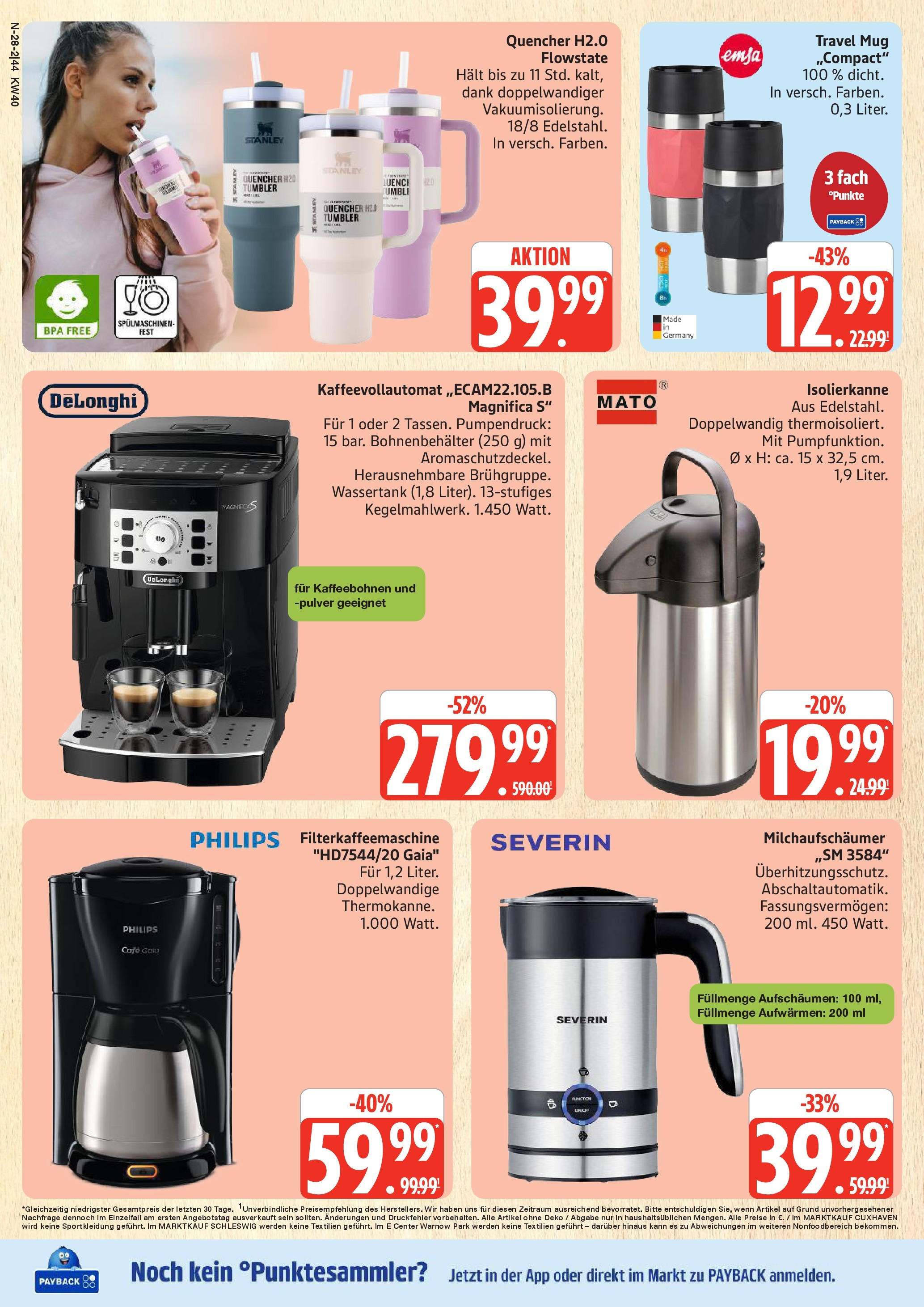Marktkauf - Marktkauf: Wochenangebote (ab 28.09.2025) » Angebote online | Seite: 28 | Produkte: Philips, Kaffeevollautomat, Filterkaffeemaschine