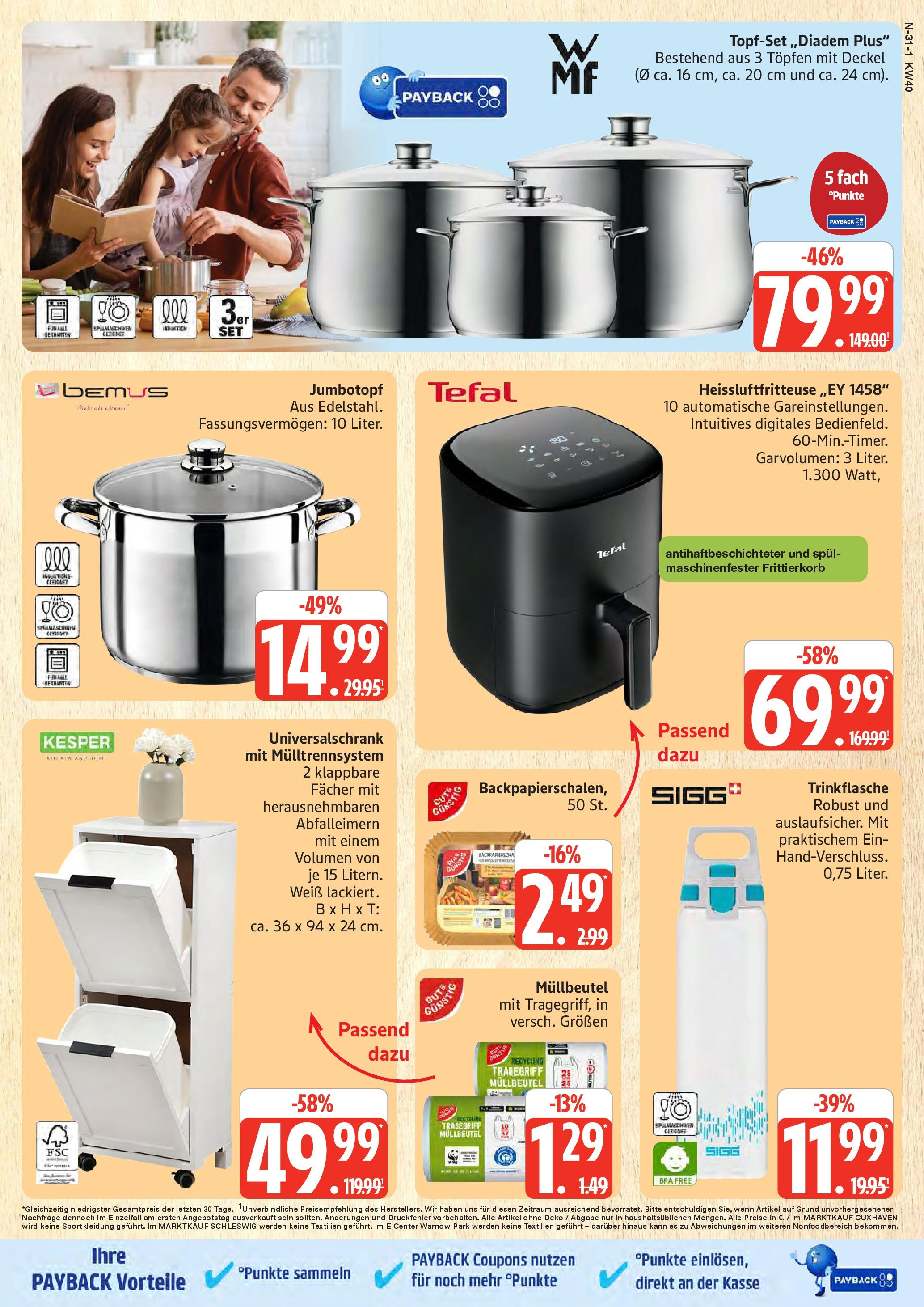 Marktkauf - Marktkauf: Wochenangebote (ab 28.09.2025) » Angebote online | Seite: 31 | Produkte: Heißluftfritteuse