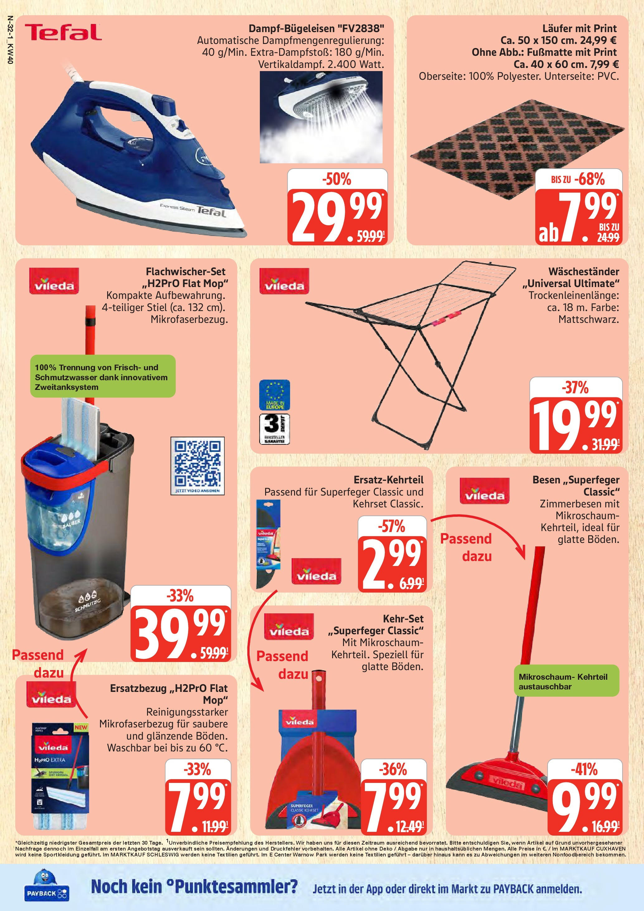Marktkauf - Marktkauf: Wochenangebote (ab 28.09.2025) » Angebote online | Seite: 32 | Produkte: Waschestander, Video