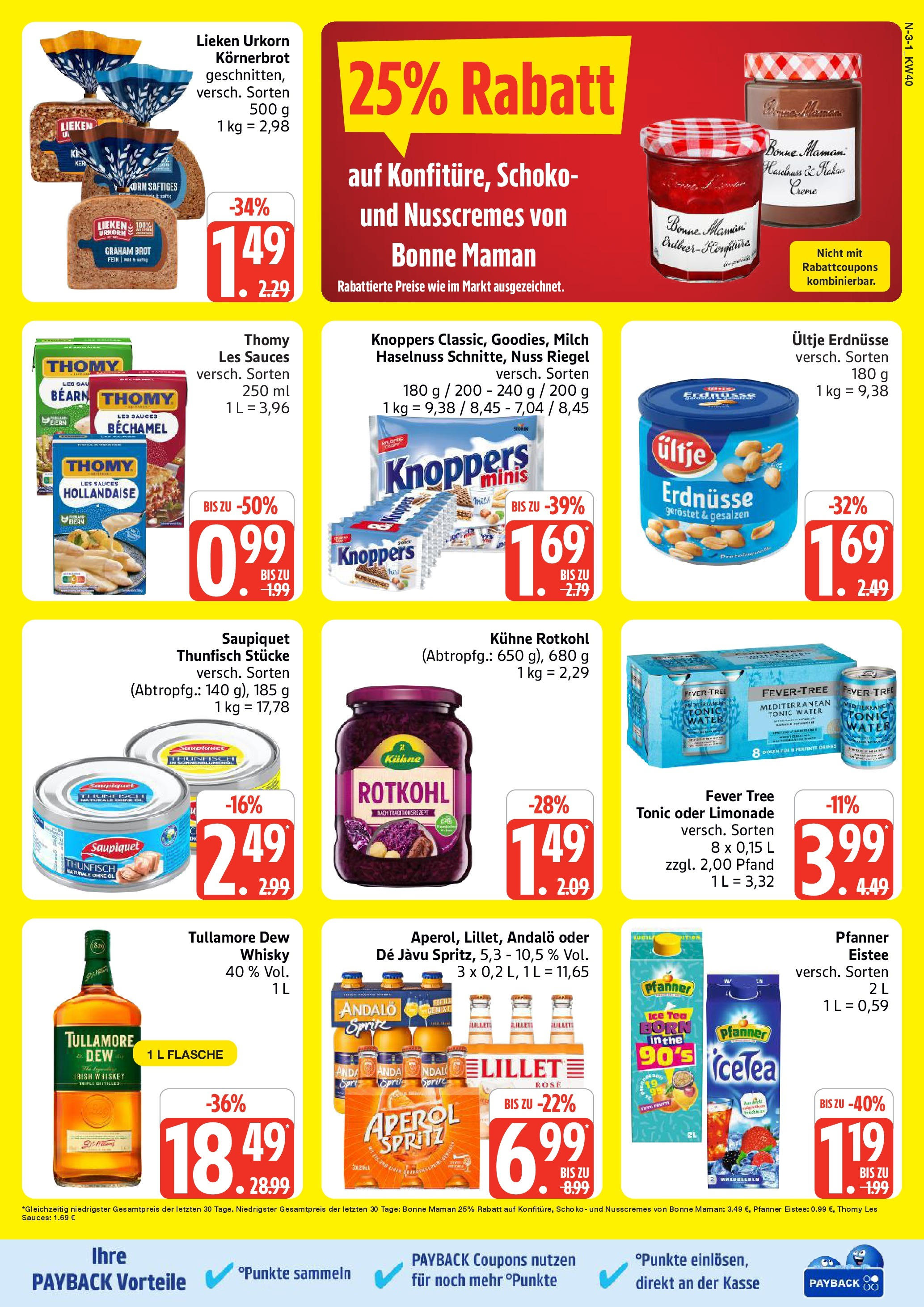 Marktkauf - Marktkauf: Wochenangebote (ab 28.09.2025) » Angebote online | Seite: 3 | Produkte: Ultje erdnusse, Erdnüsse, Knoppers, Brot
