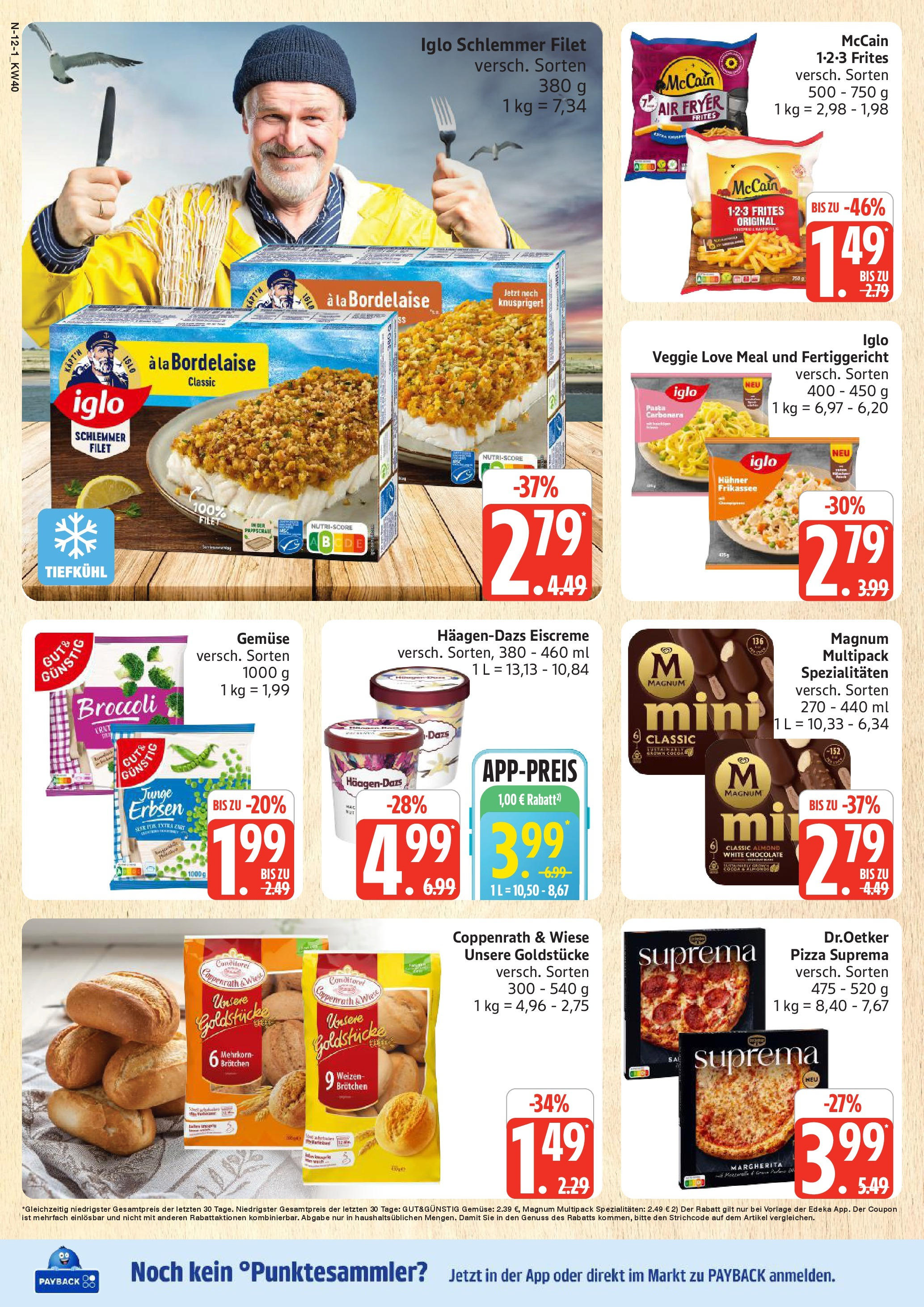 Marktkauf - Marktkauf: Wochenangebote (ab 28.09.2025) » Angebote online | Seite: 12 | Produkte: Eiscreme, Mars, Gemüse, Pasta
