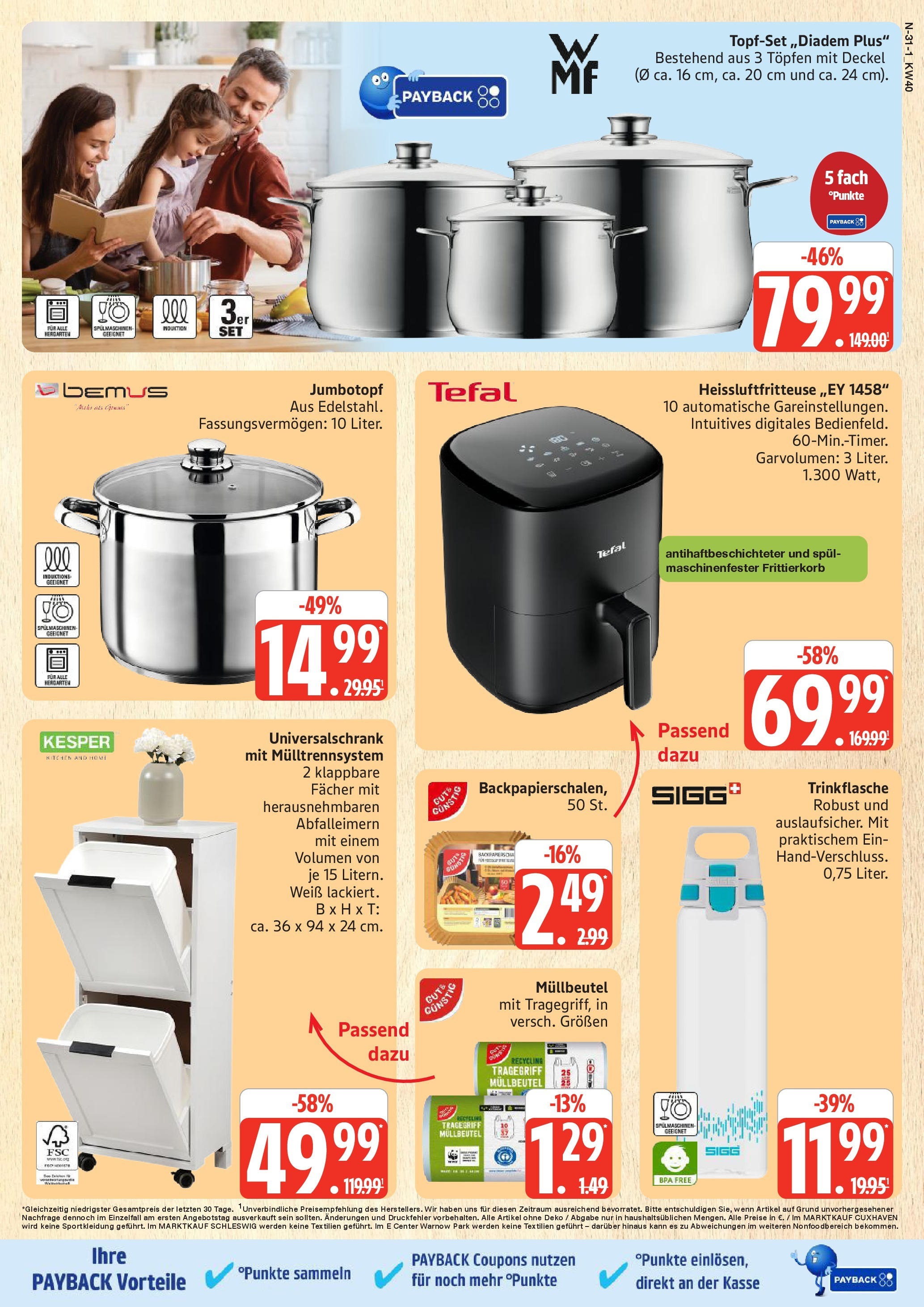 Marktkauf - Marktkauf: Wochenangebote (ab 28.09.2025) » Angebote online | Seite: 31 | Produkte: Heißluftfritteuse