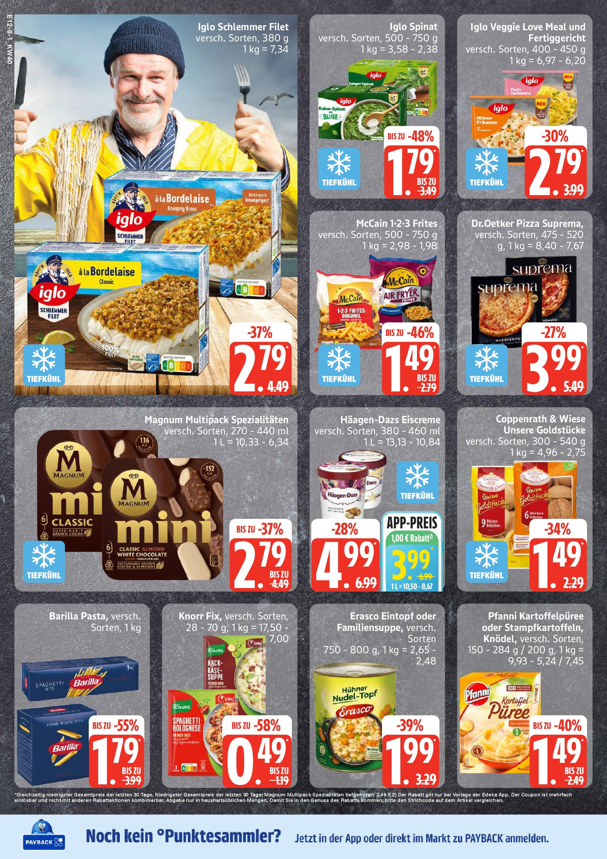 Edeka prospekt Sterup (ab 28.09.2025) » Angebote Online | Seite: 8 | Produkte: Knorr fix, Eiscreme, Pizza, Erasco Edeka prospekt Sterup (ab 28.09.2025) » Angebote Online | Seite: 8 | Produkte: Knorr fix, Eiscreme, Pizza, Erasco