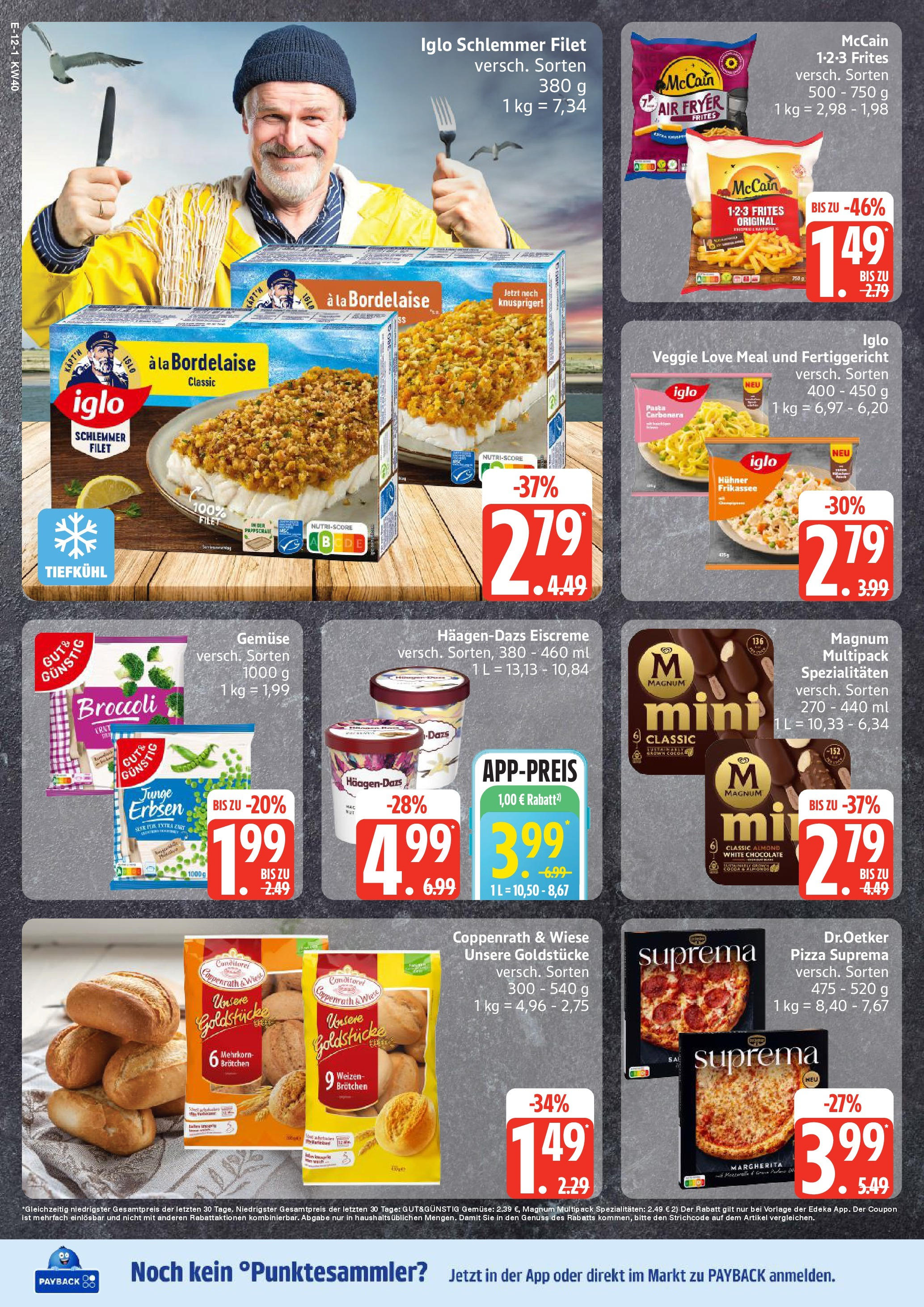 Edeka prospekt Hamburg	 (ab 28.09.2025) » Angebote Online | Seite: 12 | Produkte: McCain, Gemüse, Pasta, Pizza