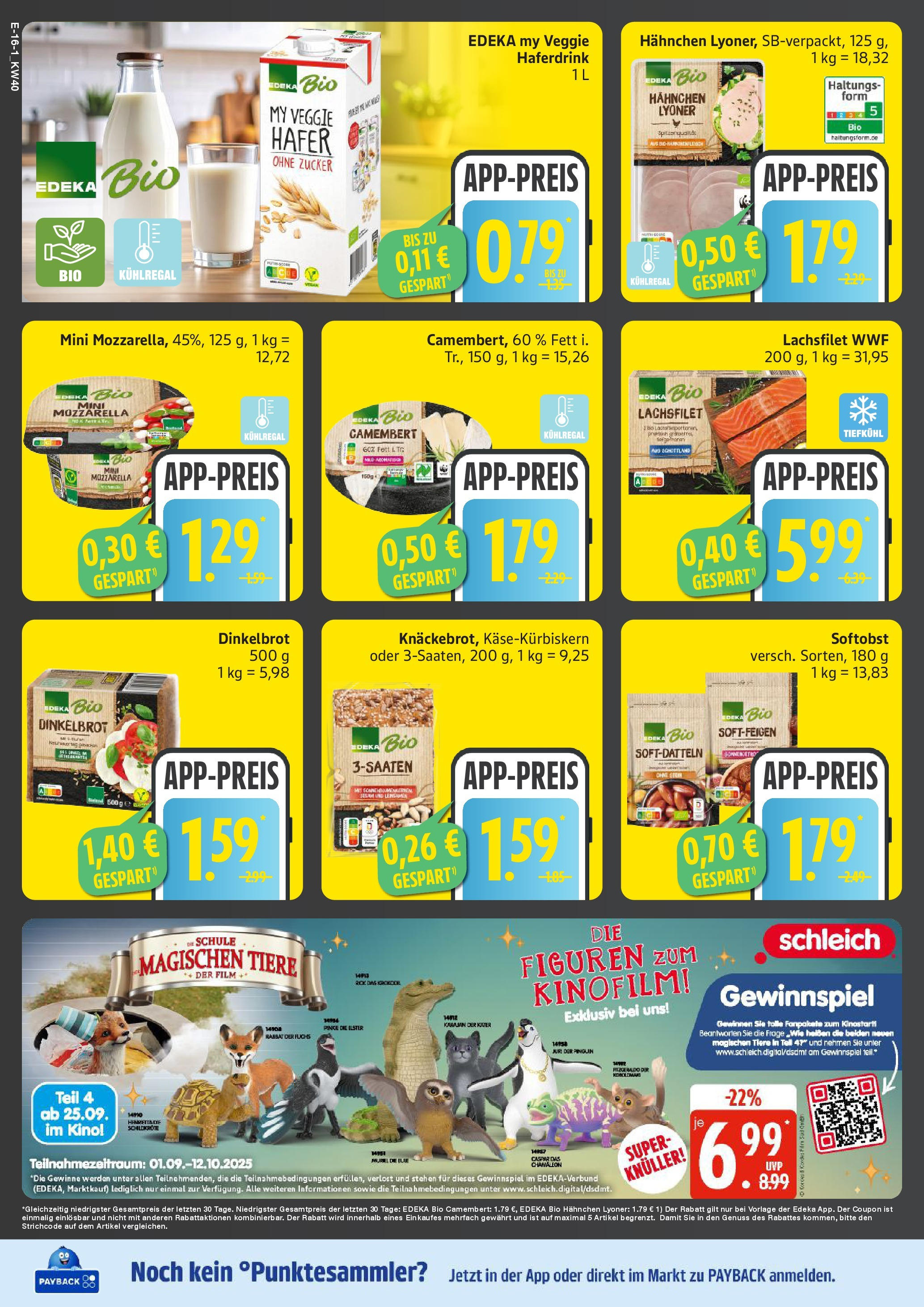 Edeka prospekt Hamburg	 (ab 28.09.2025) » Angebote Online | Seite: 16 | Produkte: Hahnchen, Mozzarella, Haferdrink, Zucker