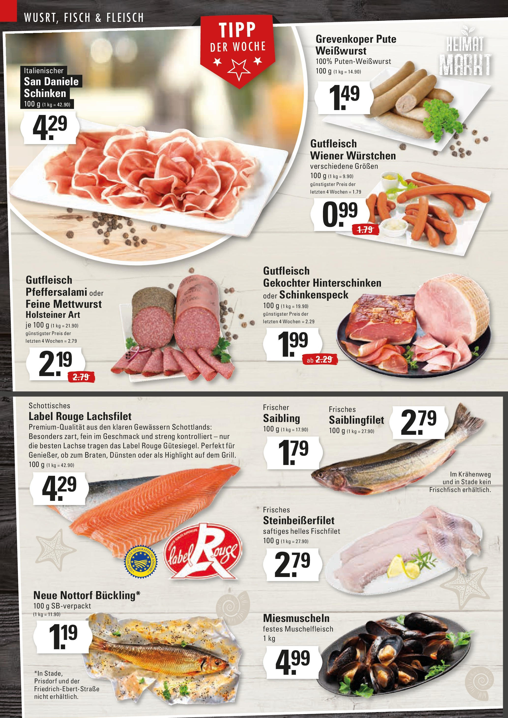 Edeka prospekt Hamburg	 (ab 28.09.2025) » Angebote Online | Seite: 4 | Produkte: Rouge, Salami, Schinken, Fleisch