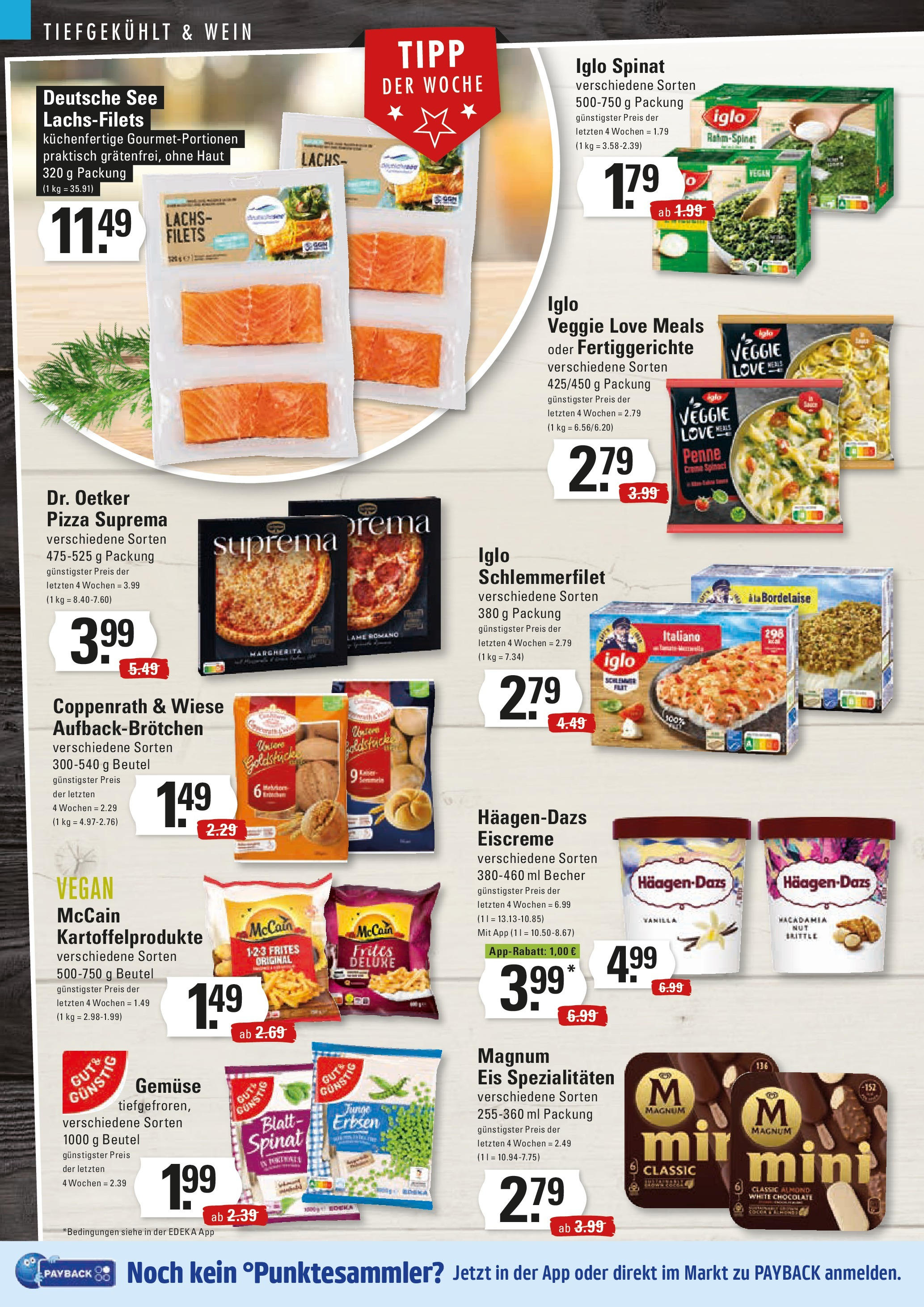 Edeka prospekt Hamburg	 (ab 28.09.2025) » Angebote Online | Seite: 8 | Produkte: Iglo, Eiscreme, Pizza, Iglo schlemmerfilet