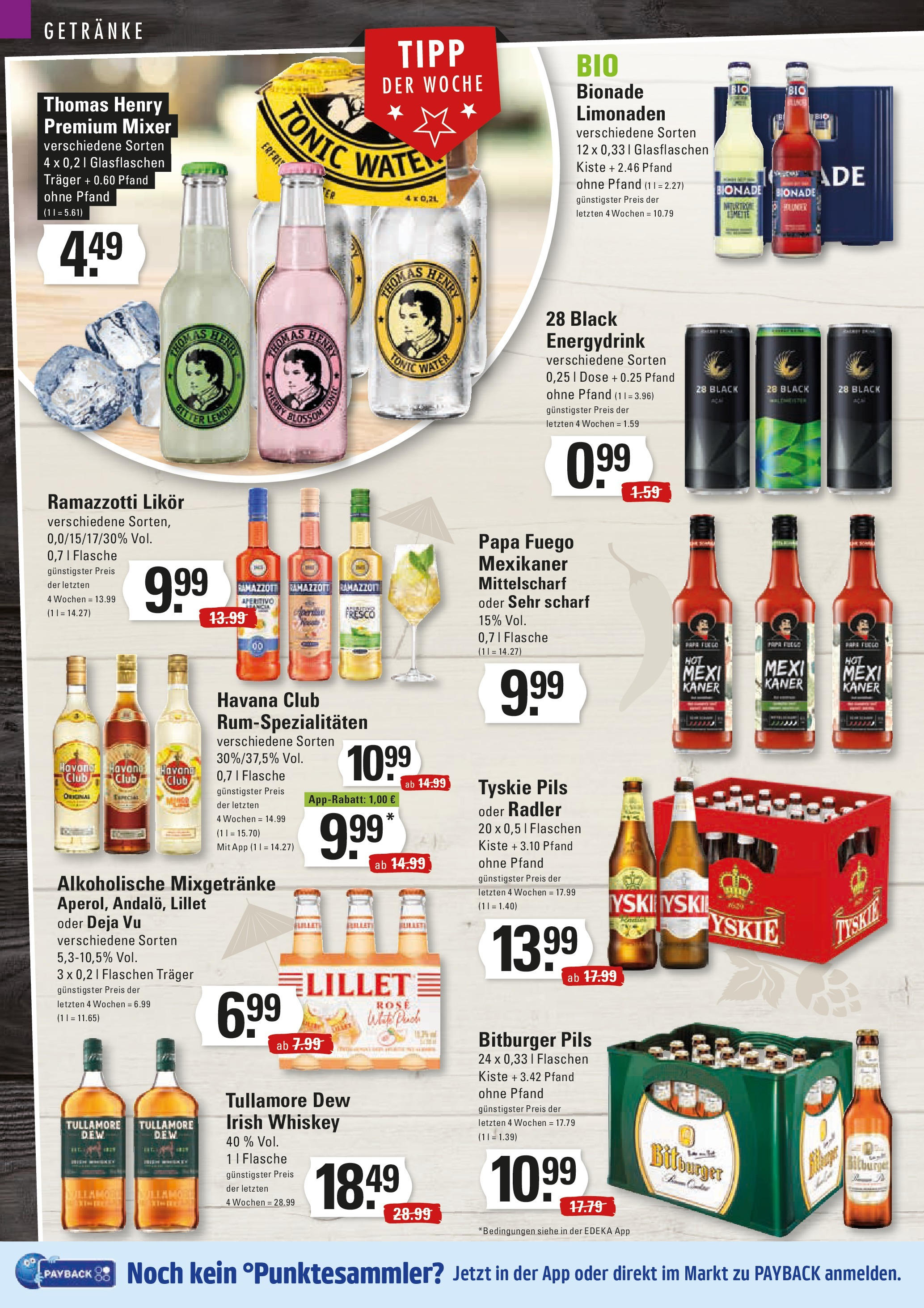Edeka prospekt Hamburg	 (ab 28.09.2025) » Angebote Online | Seite: 10 | Produkte: Bitburger, Likör, Bionade, Lillet