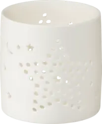 Dekorieren & Einrichten Kerzenhalter aus Porzellan, weiß-matt