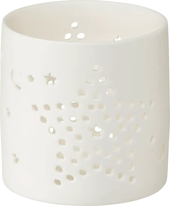 Dekorieren & Einrichten Kerzenhalter aus Porzellan, weiß-matt