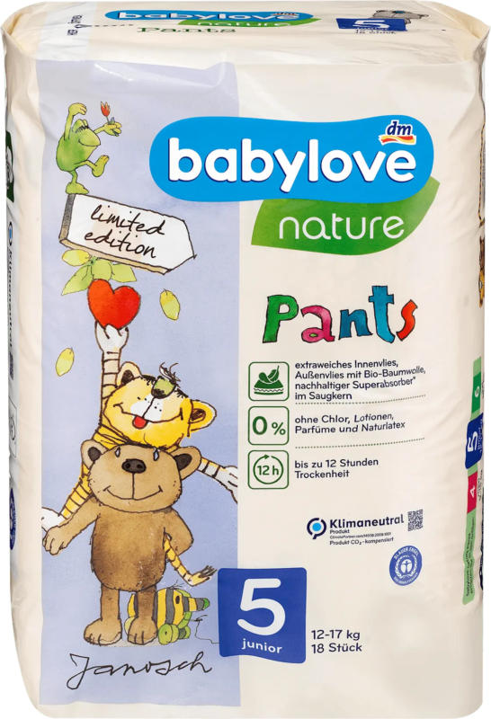 babylove nature Baby Pants nature Gr.5, Junior, 12-17 kg