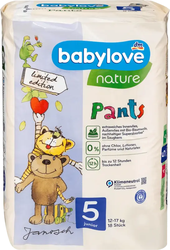 babylove nature Baby Pants nature Gr.5, Junior, 12-17 kg