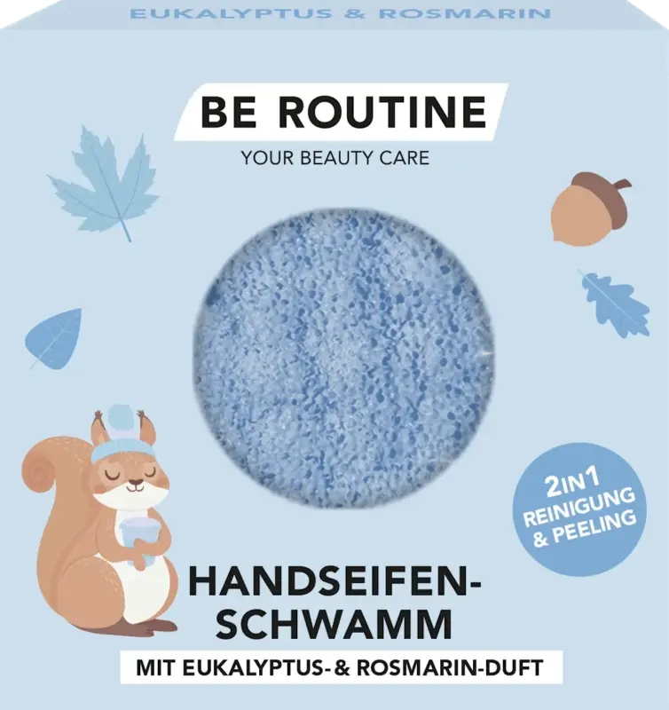 BE ROUTINE Seifenschwamm Eukalyptus & Rosmarin