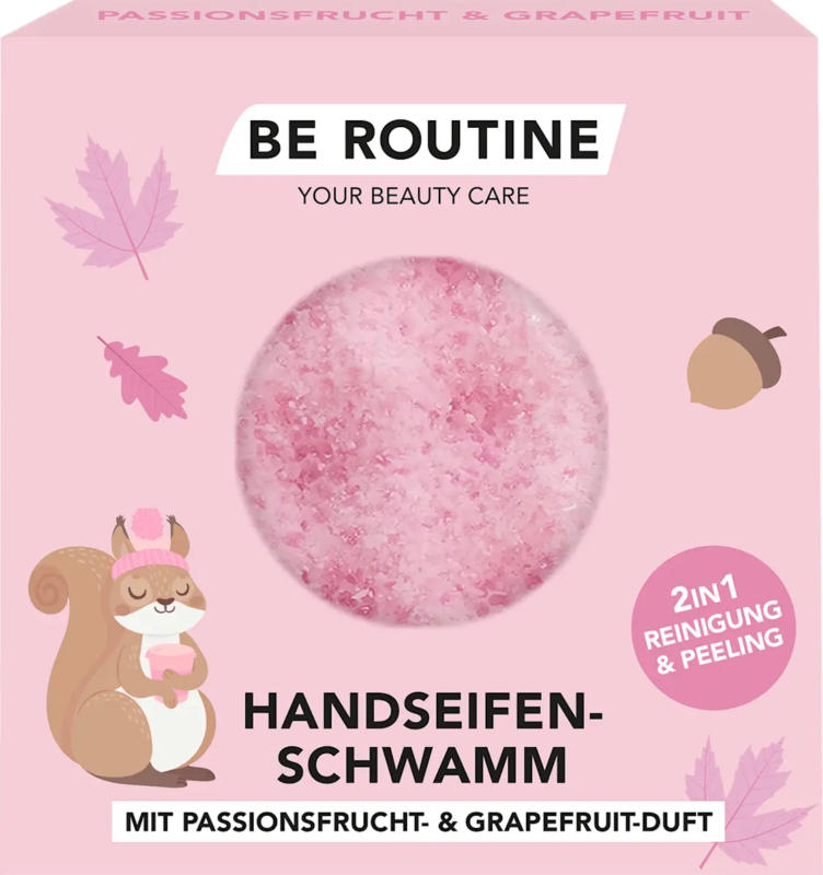 BE ROUTINE Seifenschwamm Passionsfrucht & Grapefruit