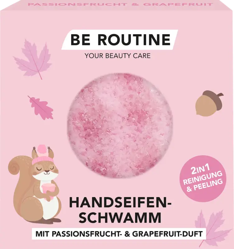 BE ROUTINE Seifenschwamm Passionsfrucht & Grapefruit