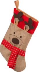 Dekorieren & Einrichten Nikolausstrumpf mit Rentier, Jute