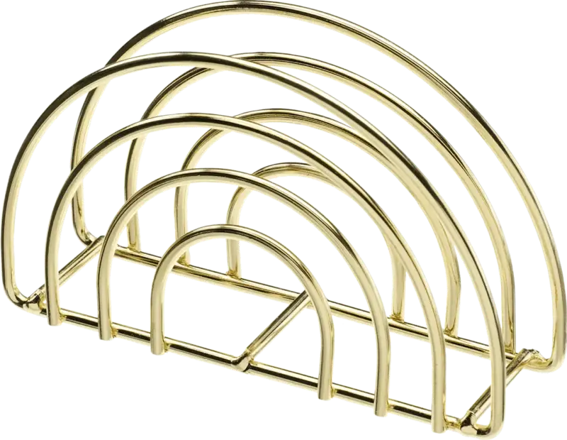 Dekorieren & Einrichten Serviettenhalter aus Metall, Gold-Optik