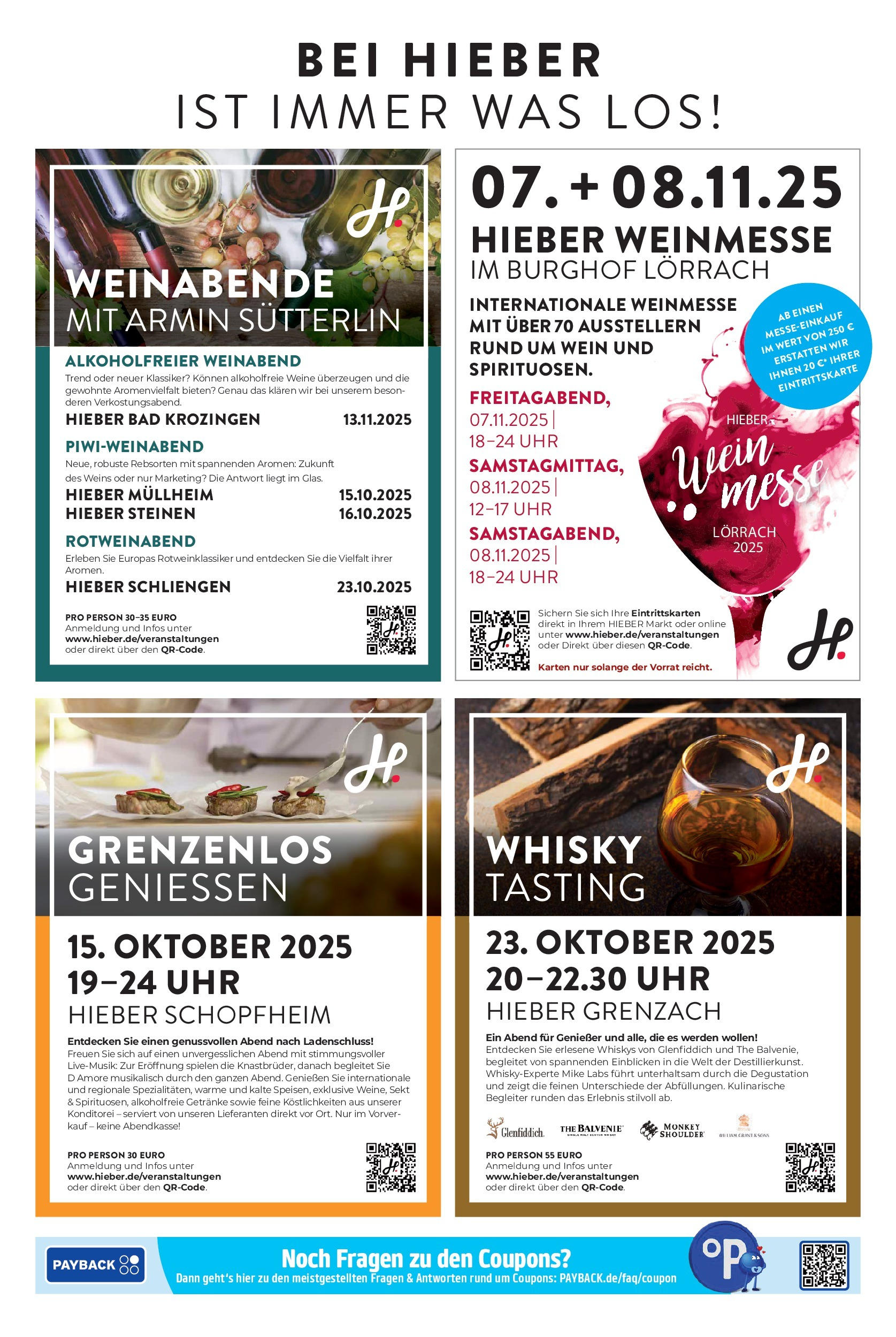 Entdecke - Hieber's Frischecenter: Meine Woche (ab 28.09.2025) zum Blättern | Seite: 8 | Produkte: Whisky, Sekt, Bad, Wein