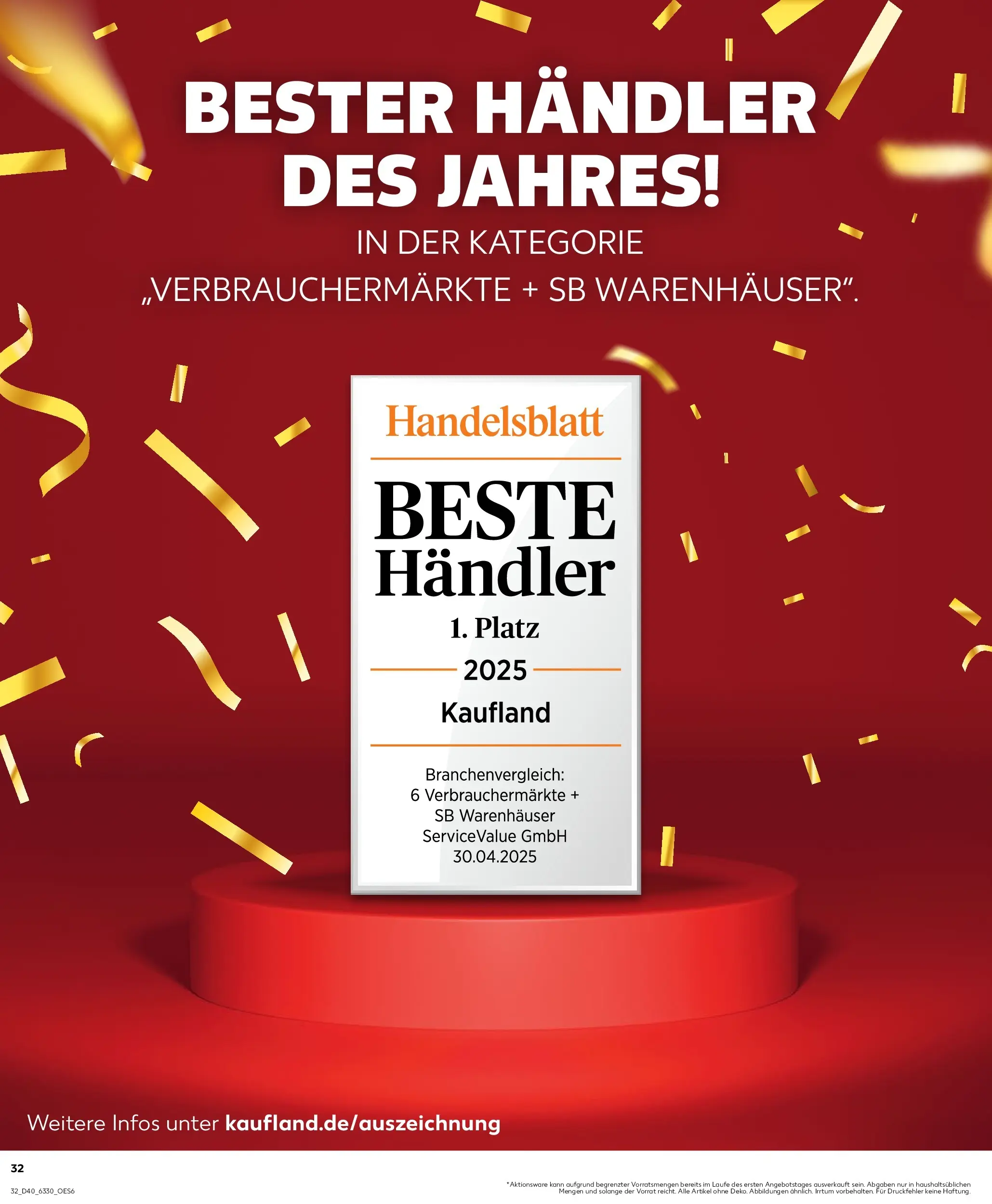 Prospekt Kaufland ab 02.10.2025 » Angebote Online zum Blättern | Seite: 32