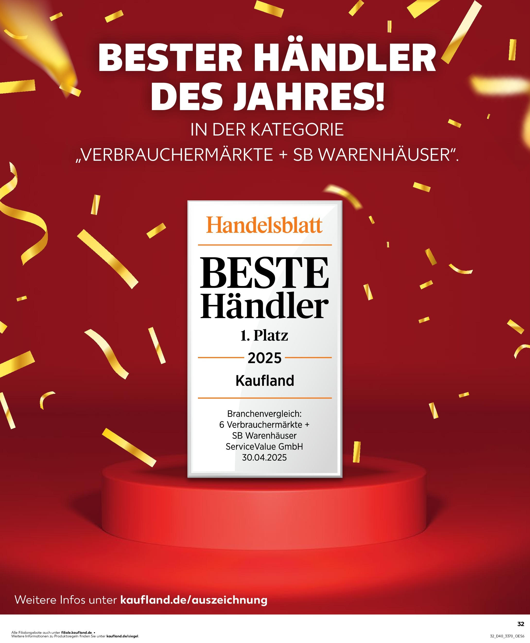 Prospekt Kaufland ab 02.10.2025 » Angebote Online zum Blättern | Seite: 32