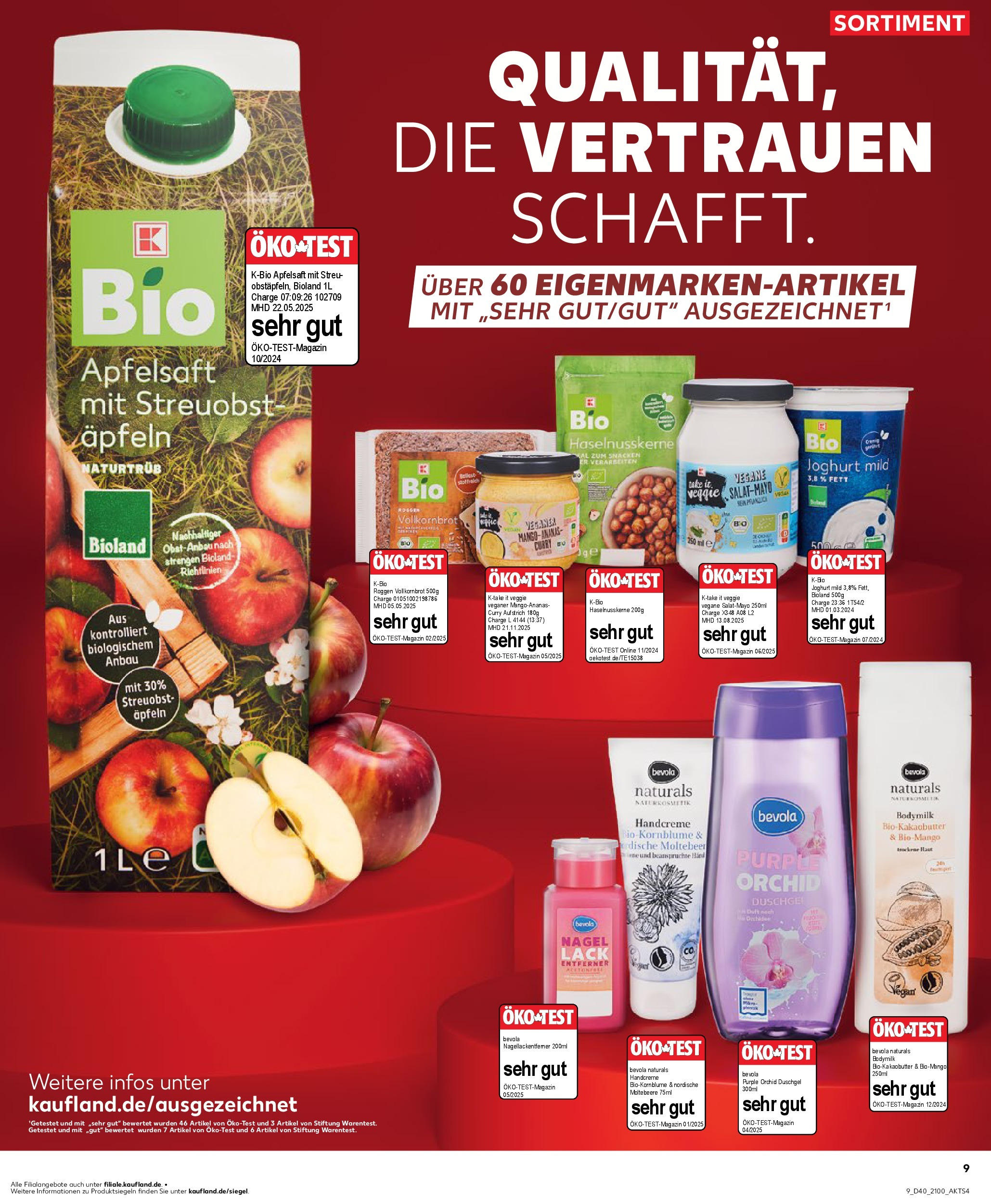 Prospekt Kaufland ab 02.10.2025 » Angebote Online zum Blättern | Seite: 9 | Produkte: Nagellack, Handcreme, Duschgel, Shower Gel