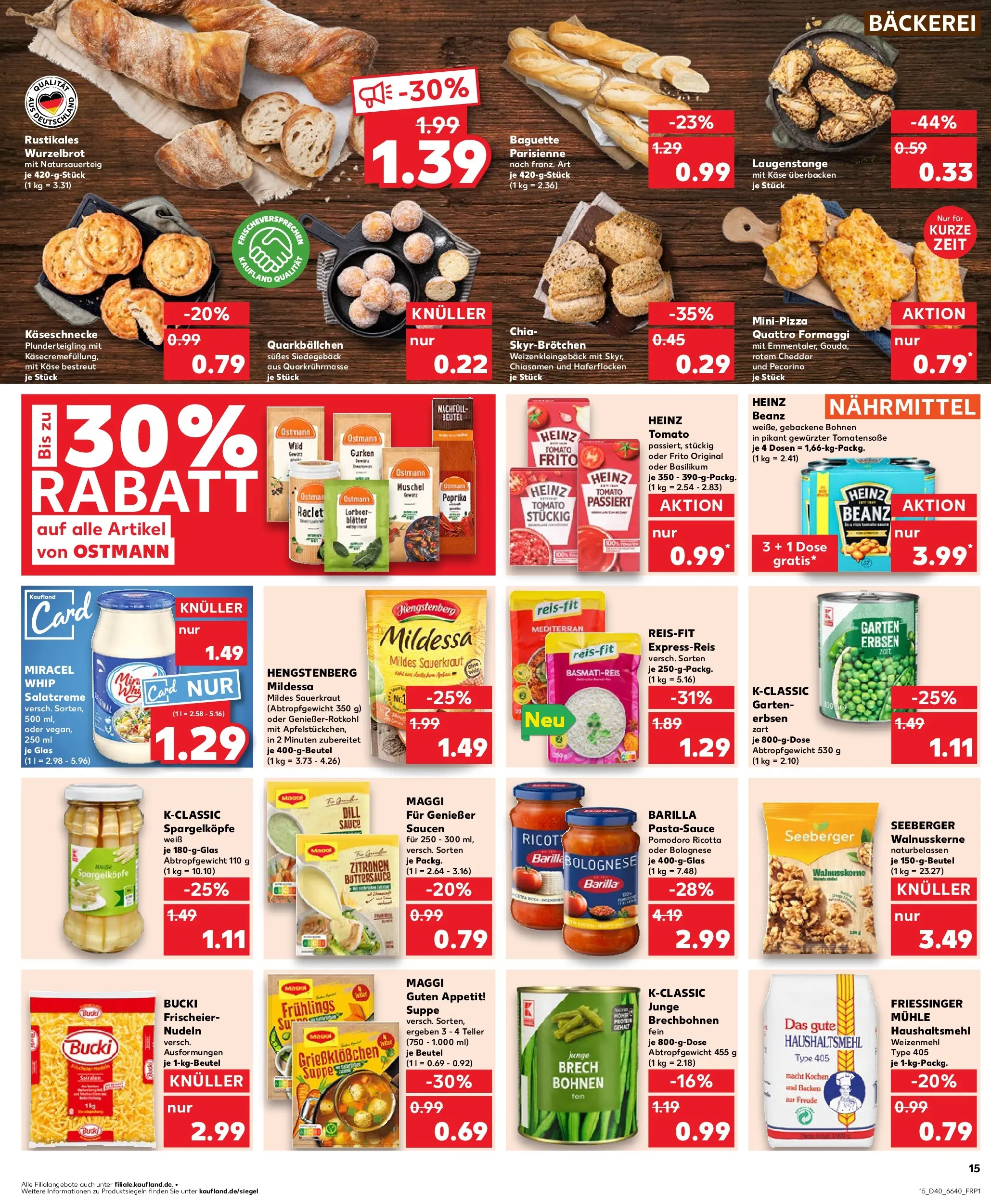 Prospekt Kaufland ab 02.10.2025 » Angebote Online zum Blättern | Seite: 15 | Produkte: Basmatireis, Käse, Paprika, Zitronen