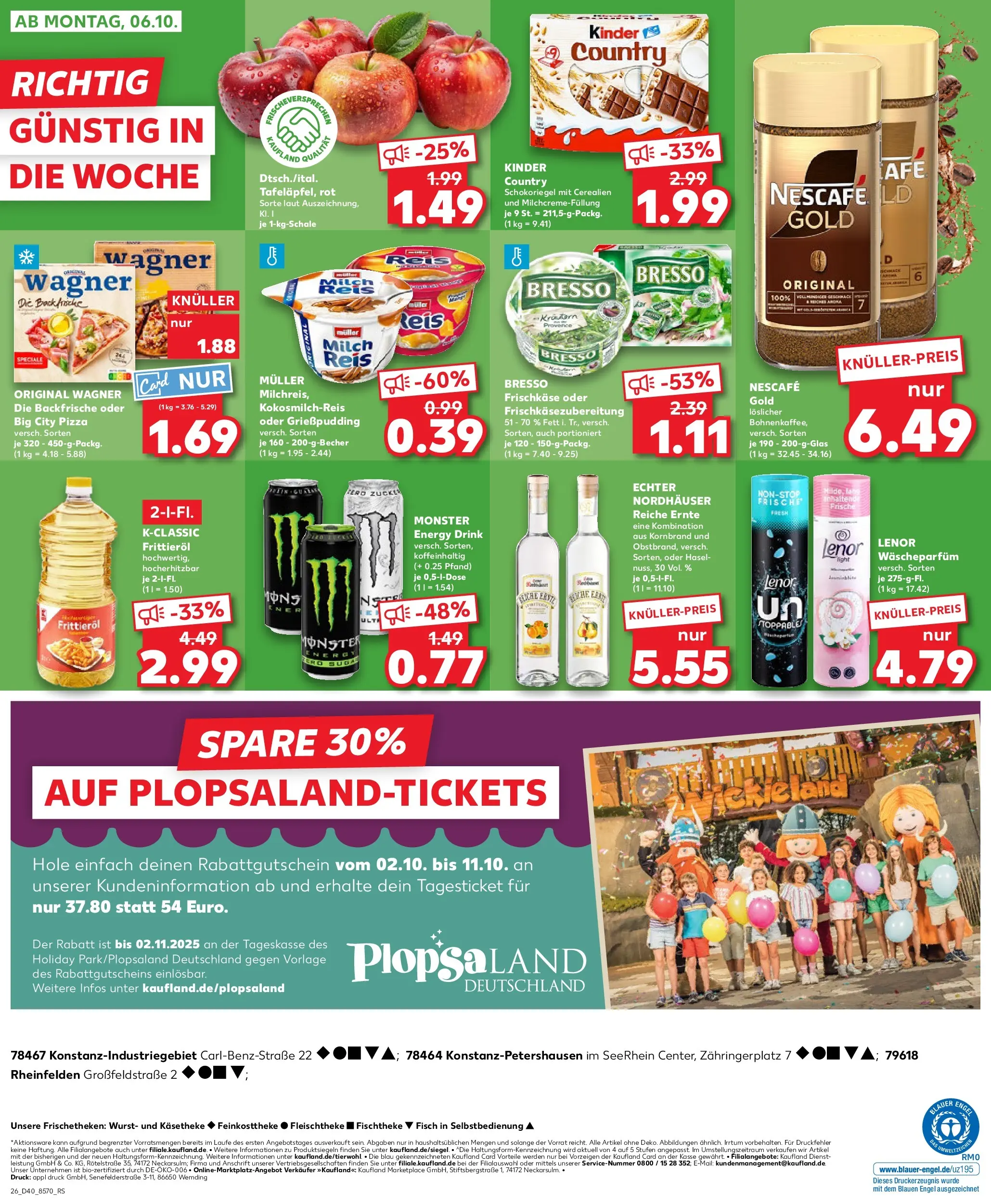 Prospekt Kaufland ab 02.10.2025 » Angebote Online zum Blättern | Seite: 26 | Produkte: Nescafe, Milch, Fisch, Zucker