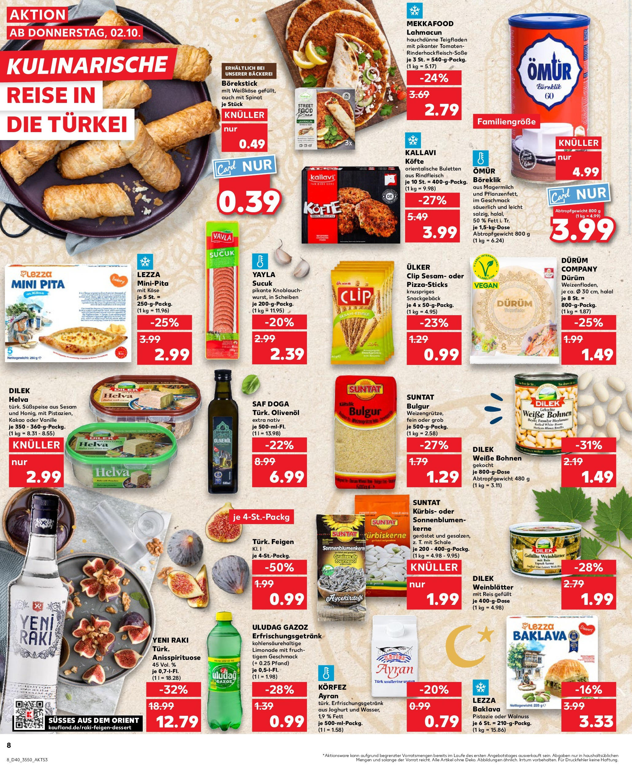 Prospekt Kaufland ab 02.10.2025 » Angebote Online zum Blättern | Seite: 8 | Produkte: Käse, Tomaten, Kürbis, Reis
