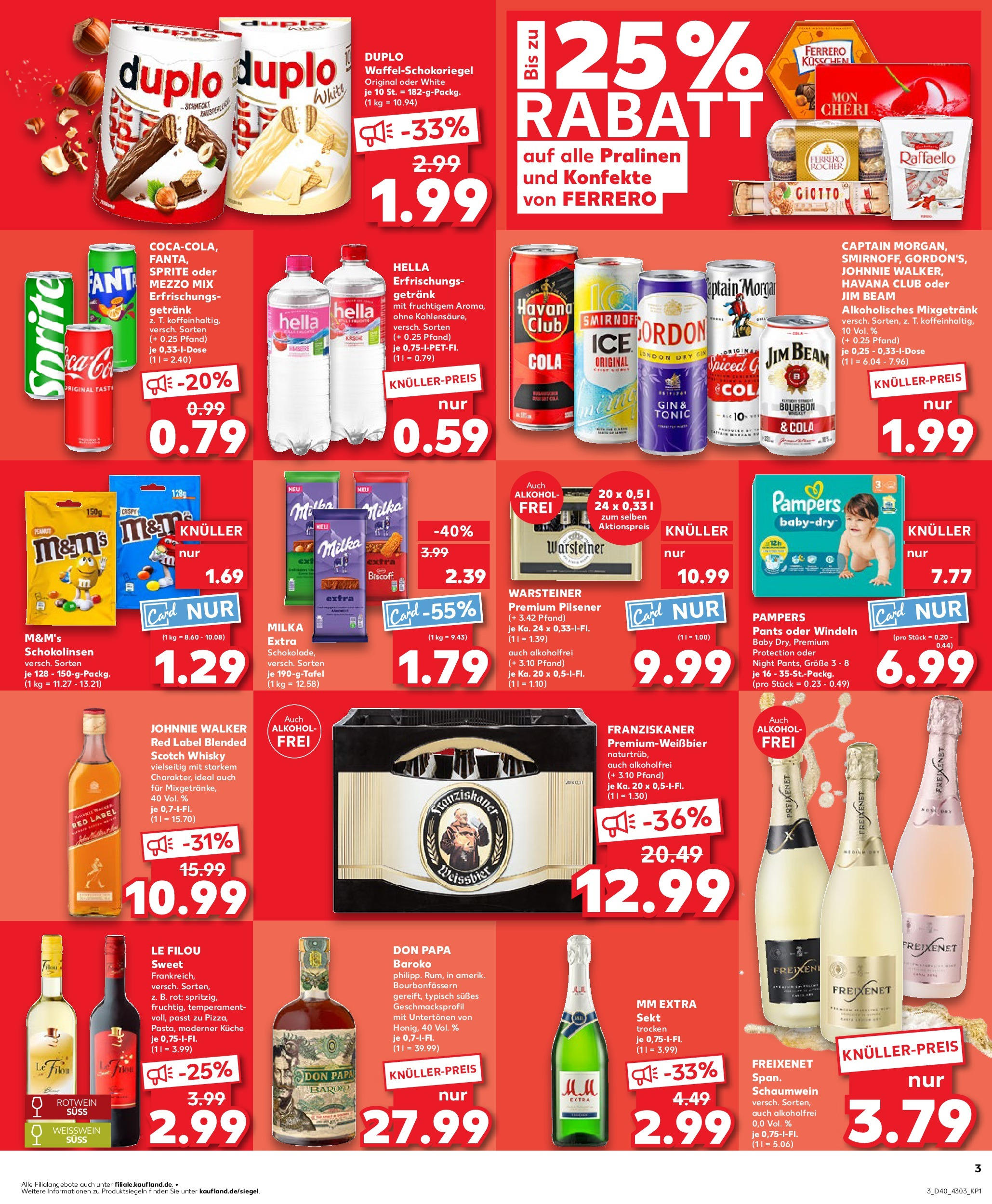 Prospekt Kaufland ab 02.10.2025 » Angebote Online zum Blättern | Seite: 3 | Produkte: Le filou, Mezzo mix, Küche, M&M's