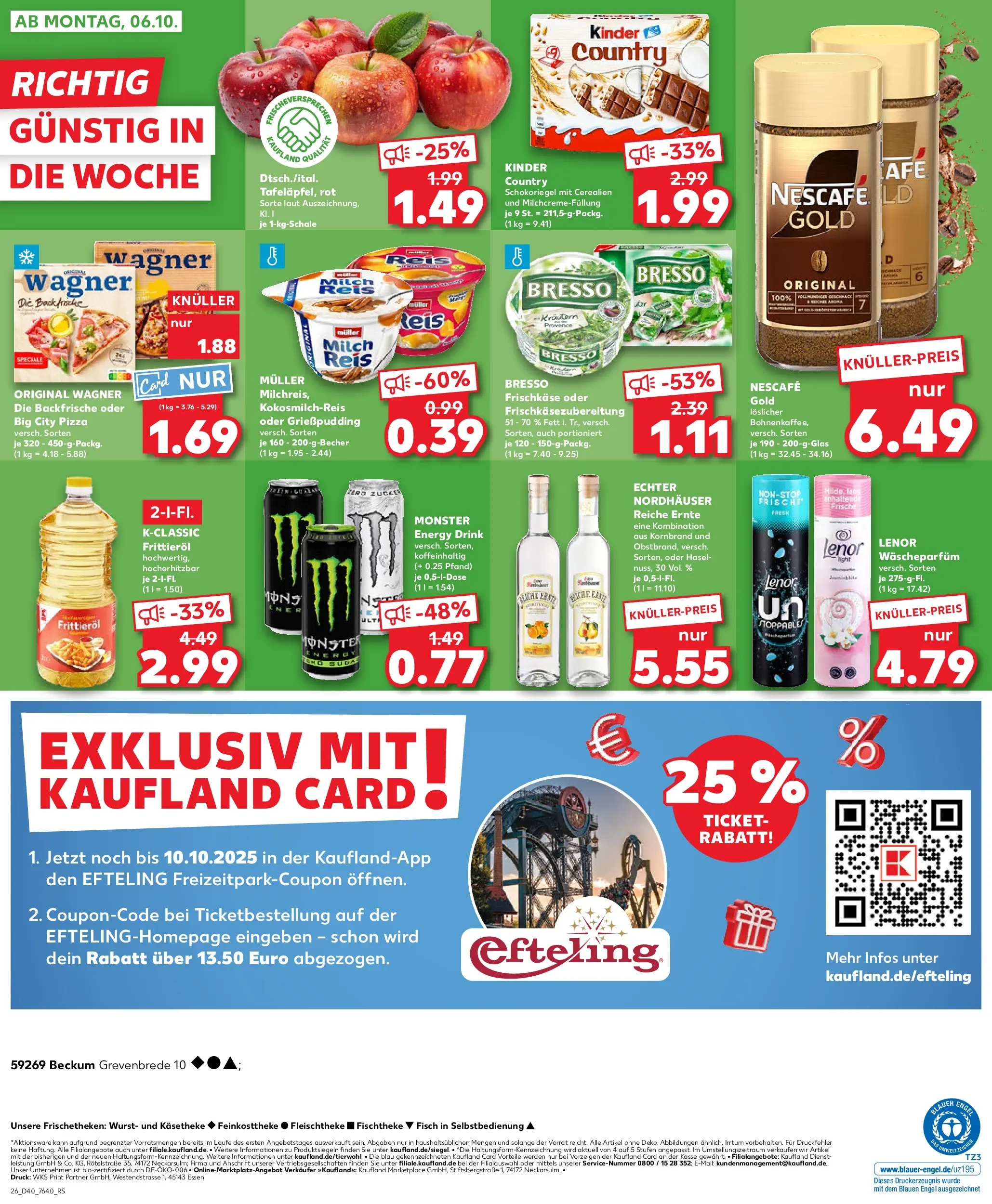 Prospekt Kaufland ab 02.10.2025 » Angebote Online zum Blättern | Seite: 26 | Produkte: Energy, Pudding, Reis, Frischkase