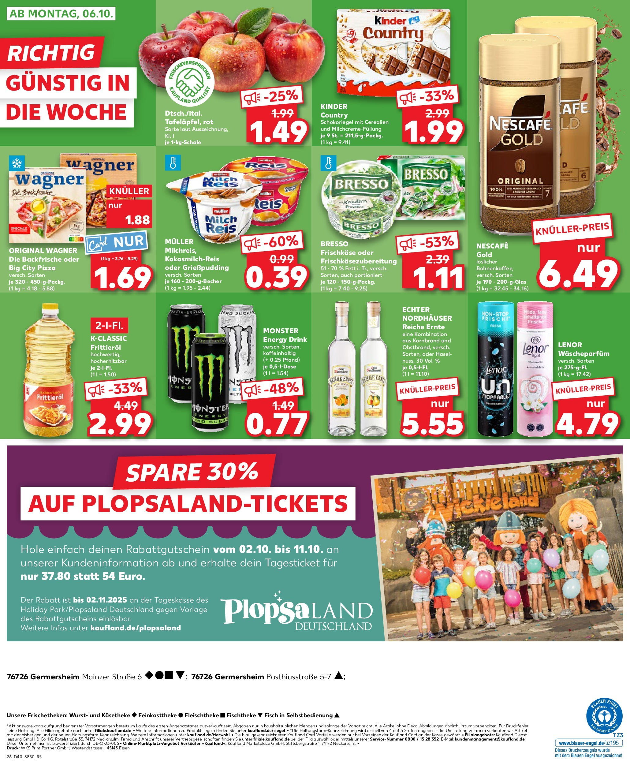 Prospekt Kaufland ab 02.10.2025 » Angebote Online zum Blättern | Seite: 26 | Produkte: Nescafe, Milch, Fisch, Zucker