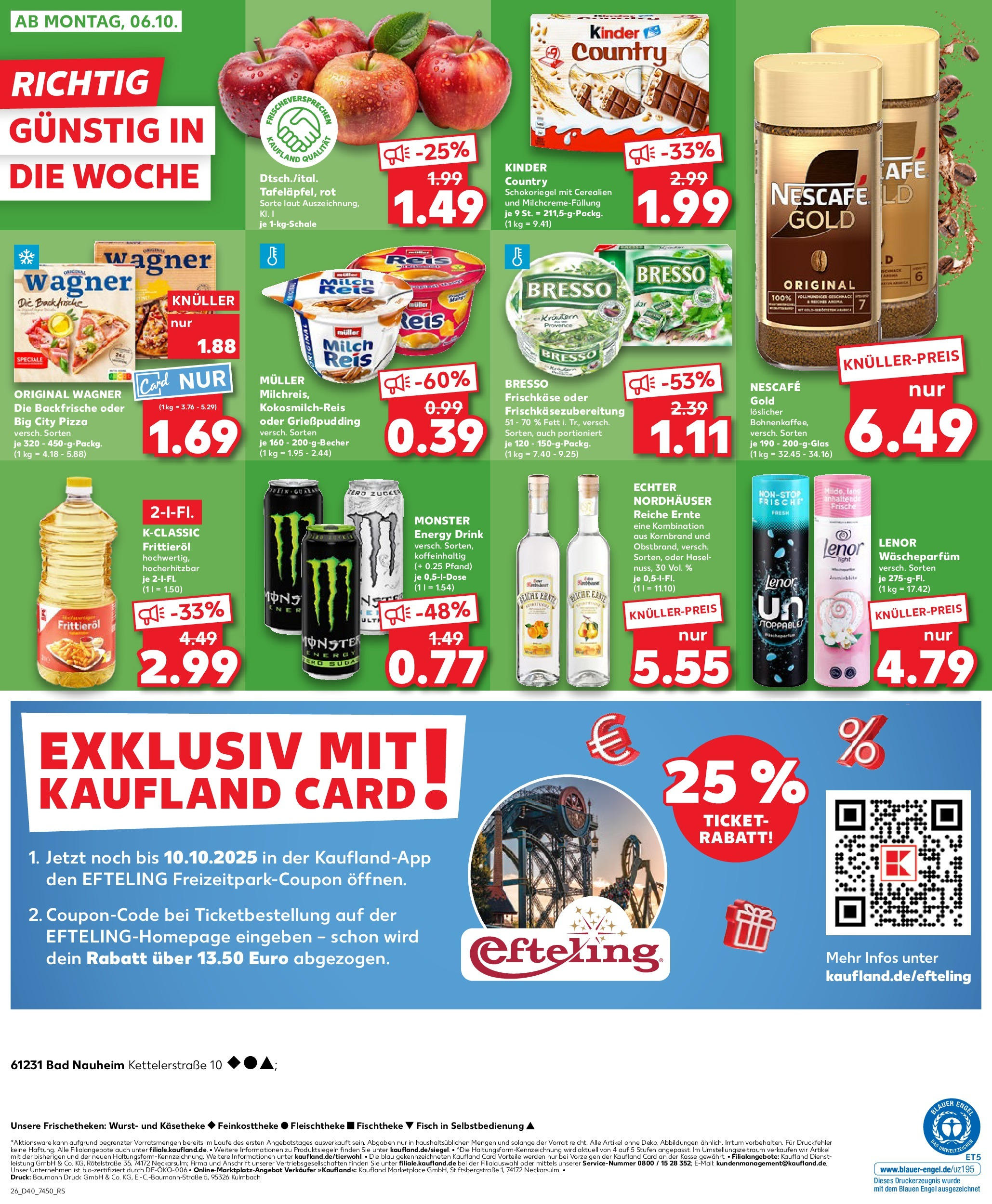 Prospekt Kaufland ab 02.10.2025 » Angebote Online zum Blättern | Seite: 26 | Produkte: Bad, Pudding, Fisch, Kinder country