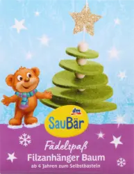 SauBär Fädelspaß Filzanhänger Tannenbaum zum Selbstbasteln