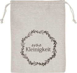 Dekorieren & Einrichten Leinenbeutel "eine Kleinigkeit", natur-gold