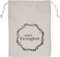 Dekorieren & Einrichten Leinenbeutel "eine Kleinigkeit", natur-gold