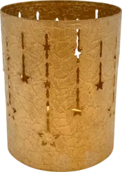 Dekorieren & Einrichten Kerzenhalter aus Metall mit Sternenkette, gold