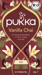 pukka Kräutertee "Vanilla Chai" mit Zimt, Ingwer & Vanille (20 Beutel)