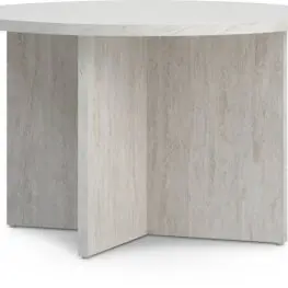 JYSK Măsuță cafea NIELSHAVE Ø70 aspect travertin